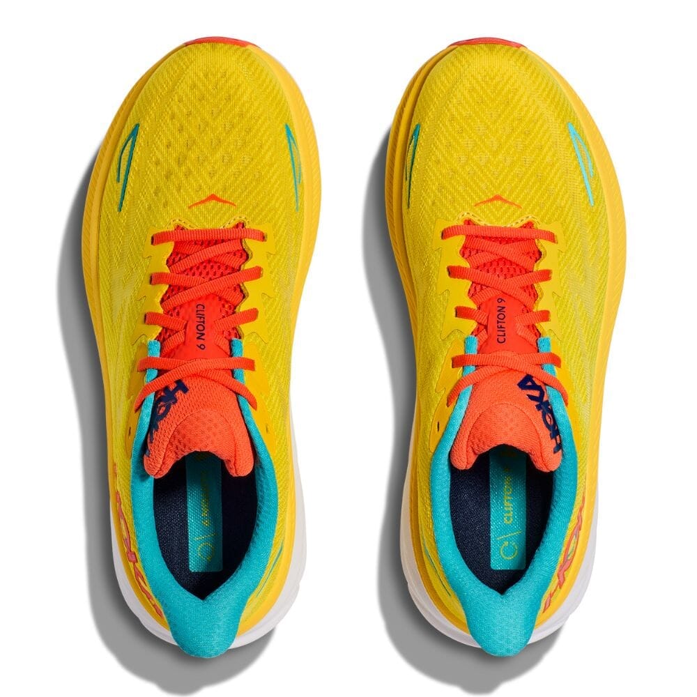 Hoka Men's Clifton 9 Wide Running Shoes - Lightweight Cushioned Sneakers for Road & Trail | Perfect for Jogging, Gym Workouts & Daily Walking