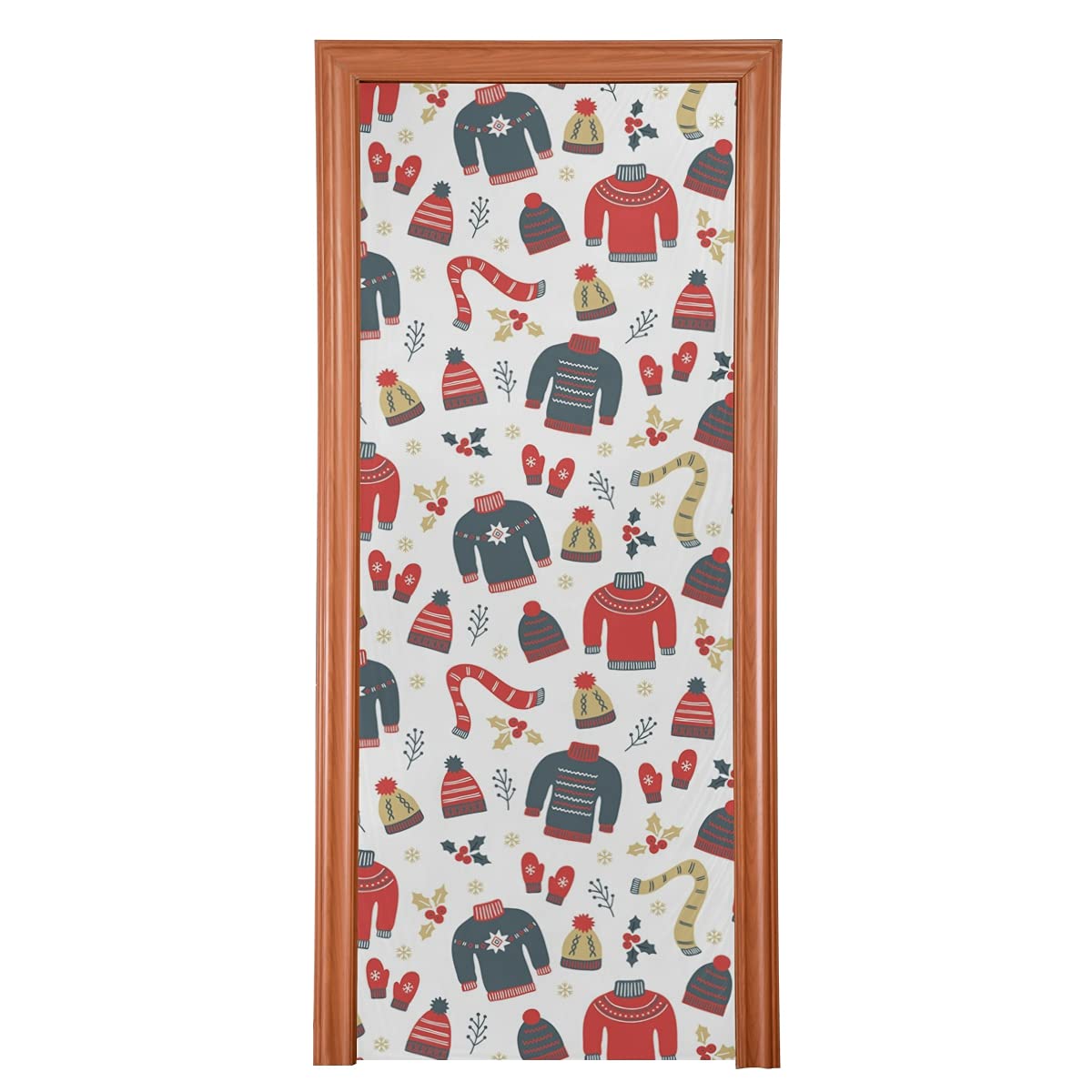 Christmas Snowflake Door Cover Decor - 35
