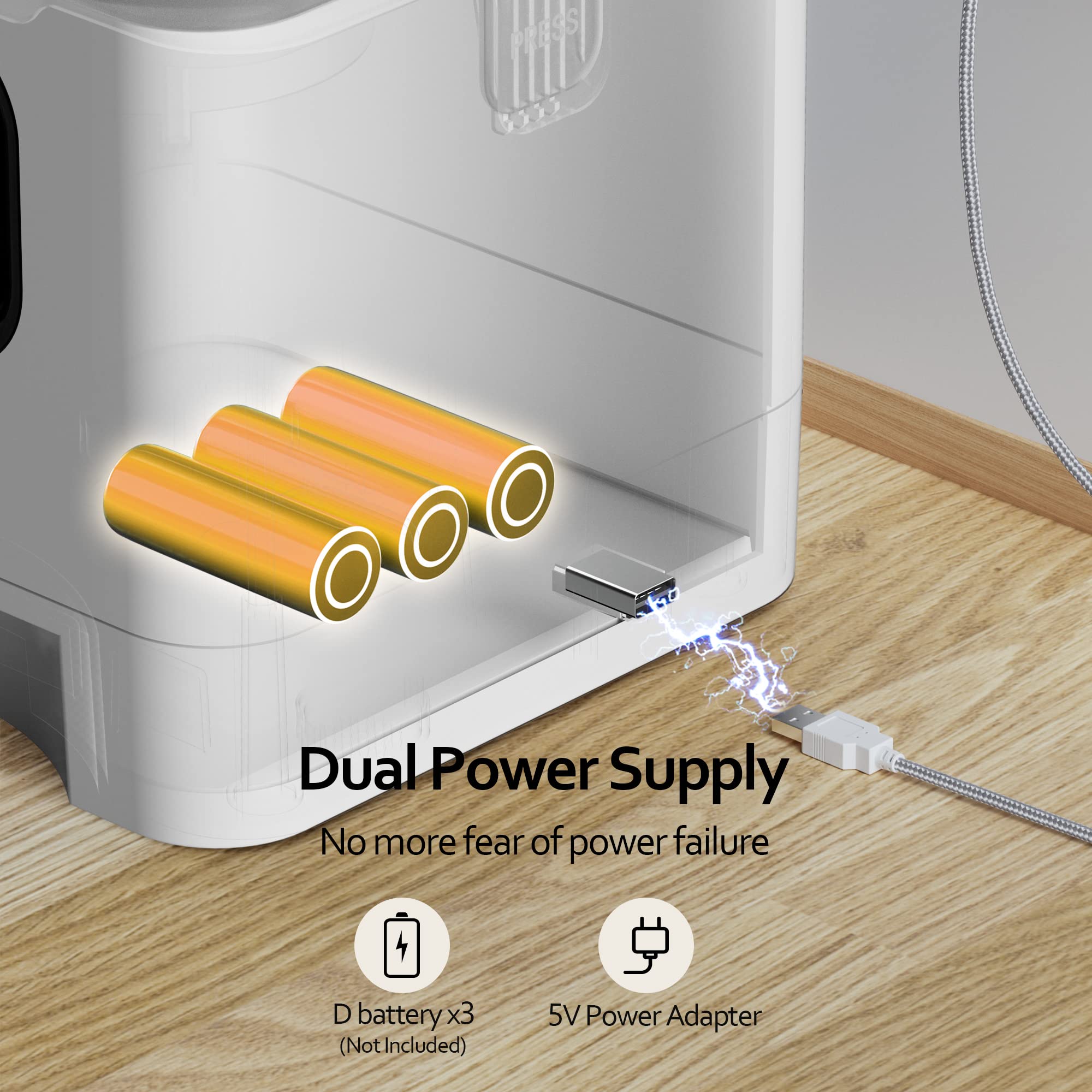VOLUAS Automatic Cat Feeder - Programmable Pet Food Dispenser for Dry Food, Timed Portion Control with Desiccant Bag & Voice Recorder - Perfect for Travel, Workdays & Multi-Cat Homes