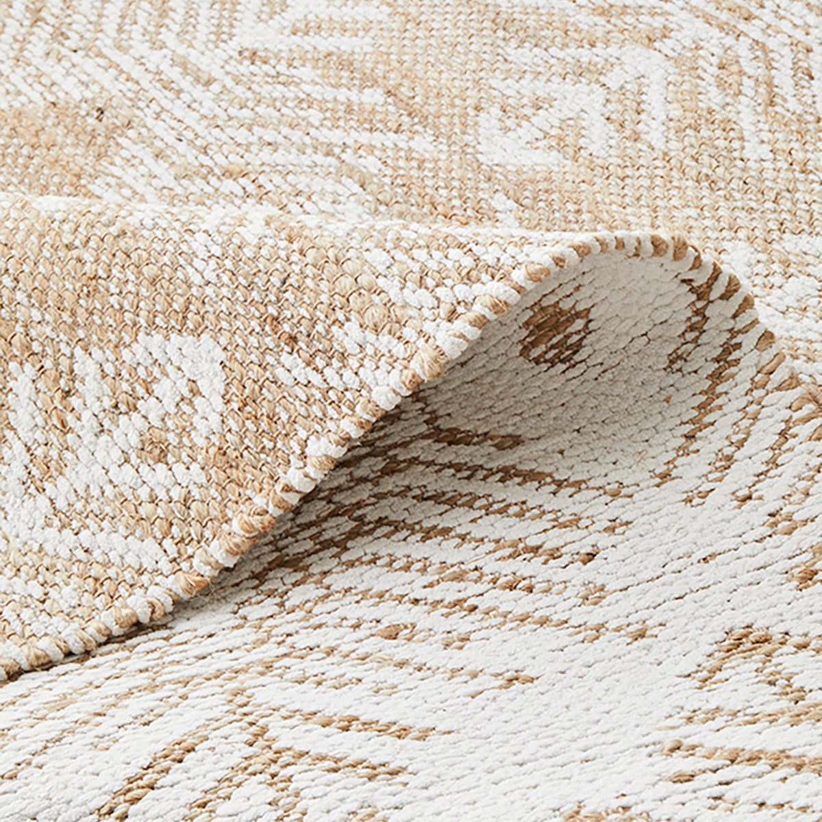 Bodhi Rosa Natural Fiber Rug - Handwoven Boho Chic Area Rug for Living Room, Bedroom & Nursery - Eco-Friendly Home Decor