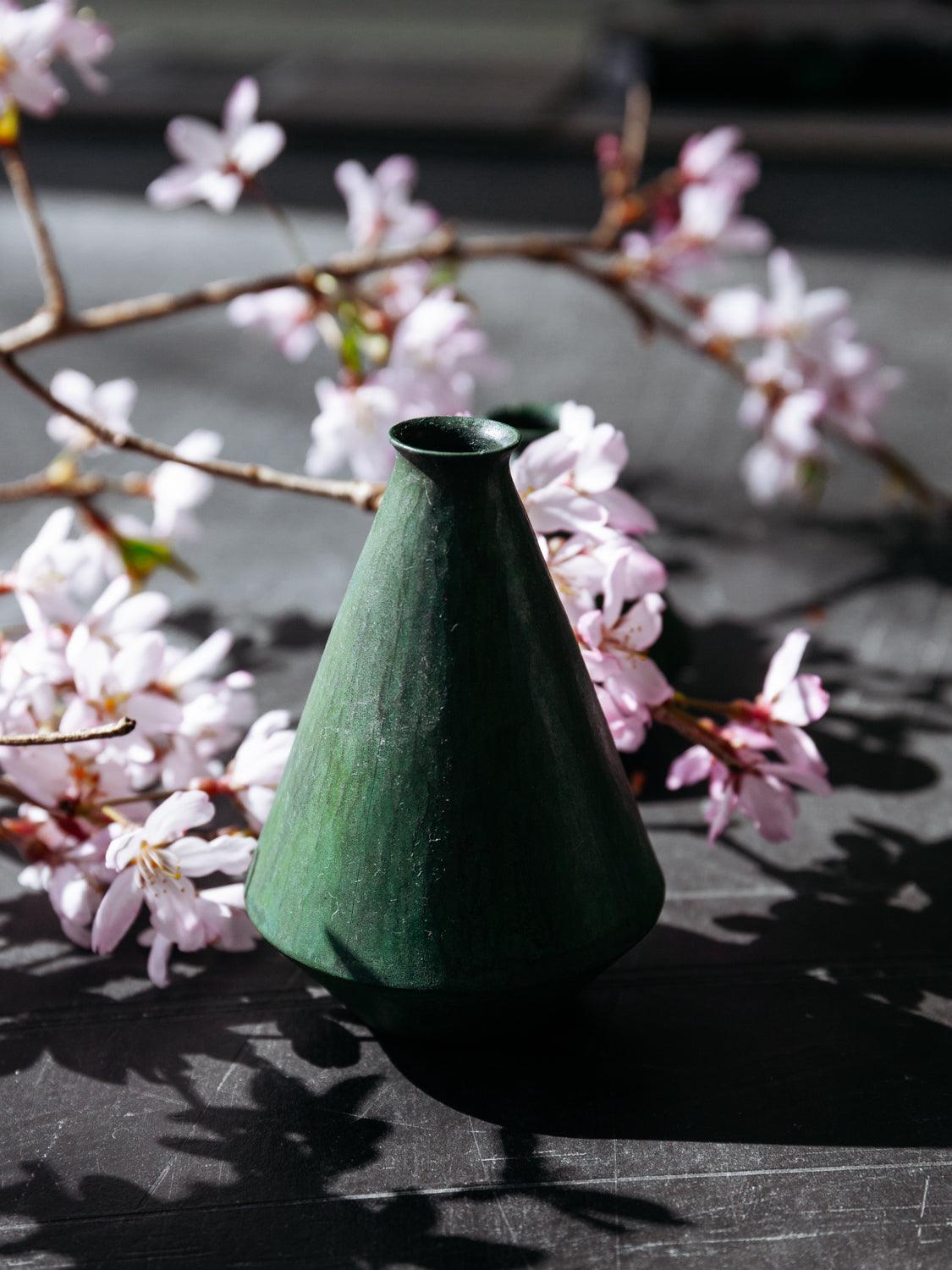 H. Okuzawa Ceramic Bud Vase - Small Floral Arrangement Vase for Home Decor, Wedding Centerpieces & Tabletop Displays