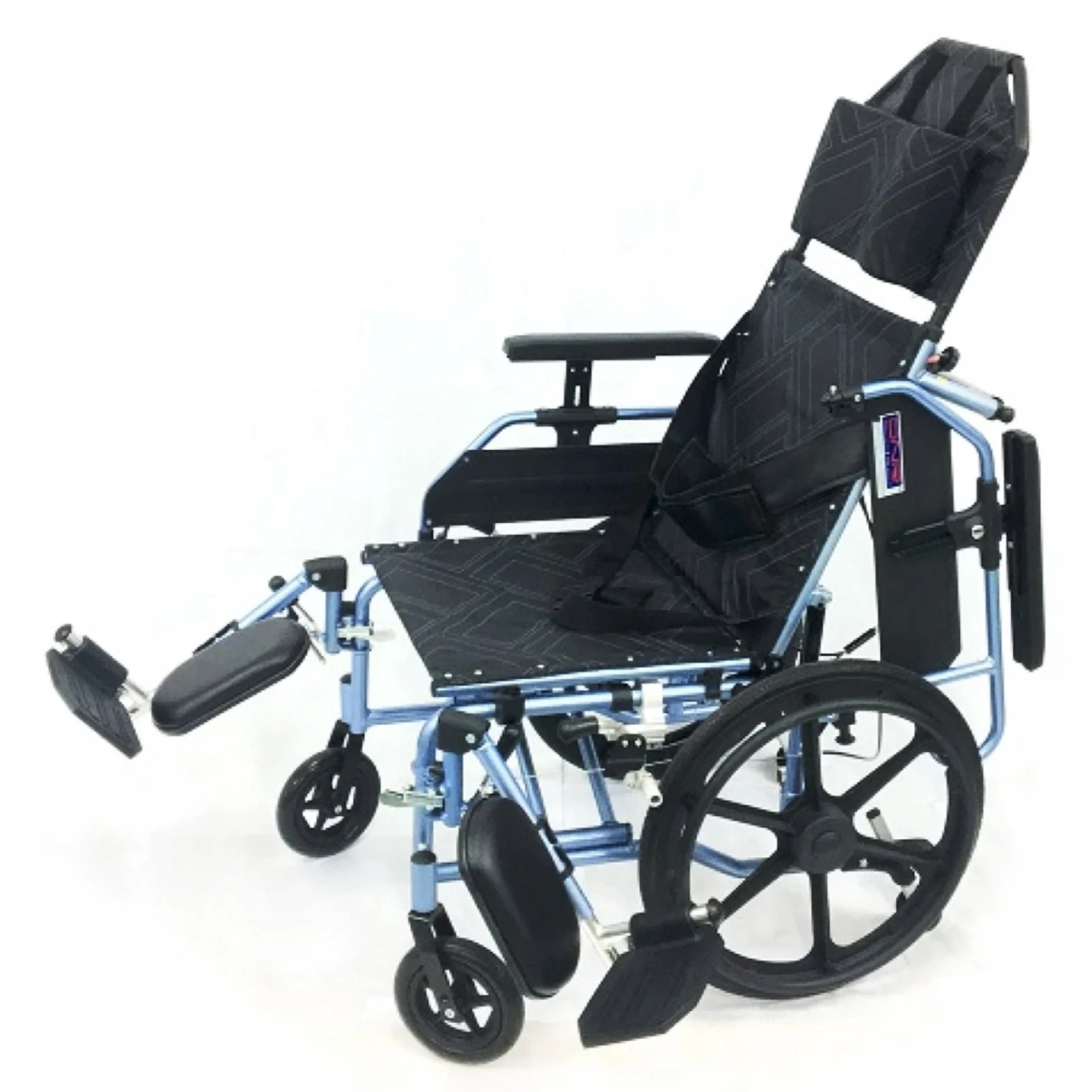 APLUS Lightweight Recliner Wheelchair for Seniors & Adults - Portable Folding Wheelchair with Adjustable Backrest - Perfect for Home, Travel & Outdoor Use