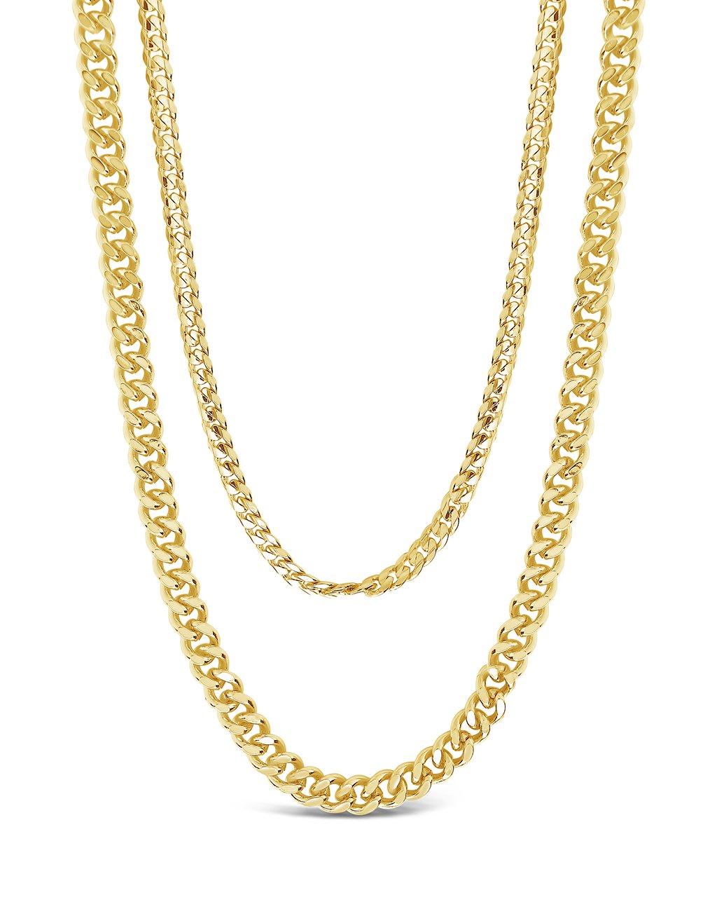 Stylish Everyday Layered Curb Chain Necklace for Women - Trendy Gold & Silver Layered Necklace Jewelry Gift for Her | Perfect for Casual Wear, Office & Date Night