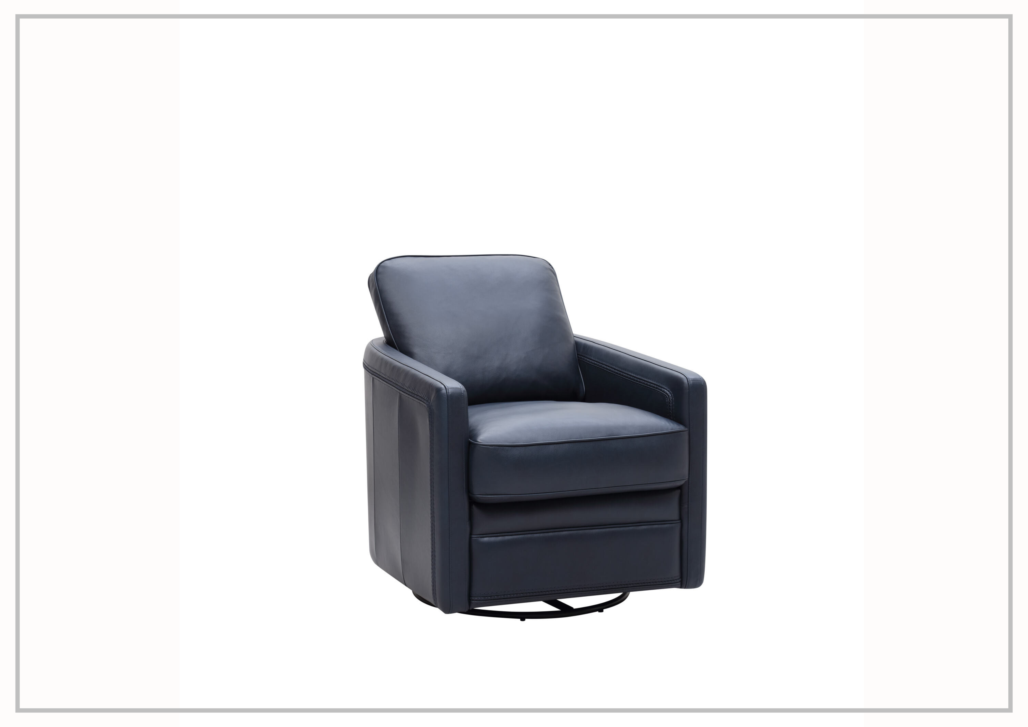 Gio Italia Torin Leather Glider Swivel Chair - Modern Recliner for Living Room, Office & Lounge - Premium Leather Gliding Rocker with 360° Swivel Base