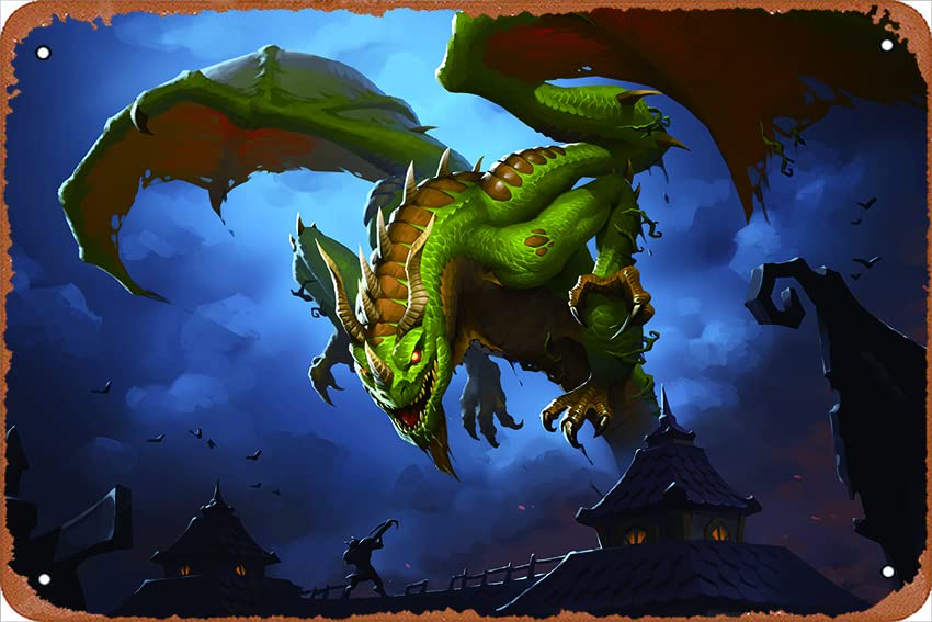Marsh Drake Hearthstone Heroes of Warcraft Metal Tin Sign - 8