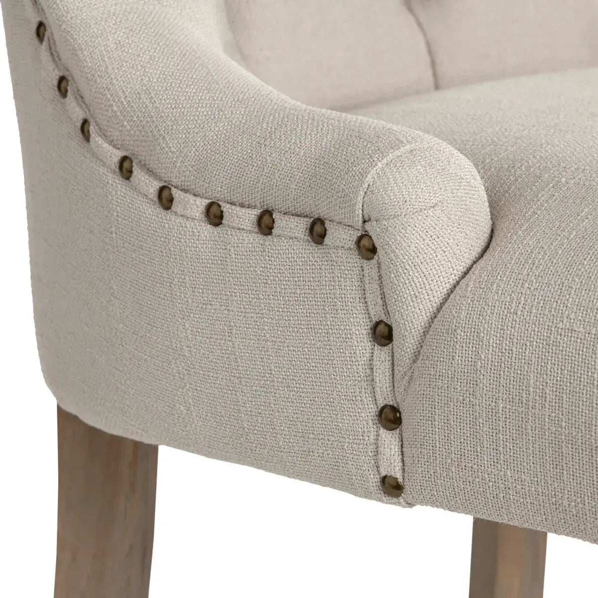 French Vanilla Dining Chair Set - Modern Upholstered Kitchen Chairs for Dining Room, Breakfast Nook & Small Spaces - 4-Piece Set with Padded Seats & Sturdy Metal Legs