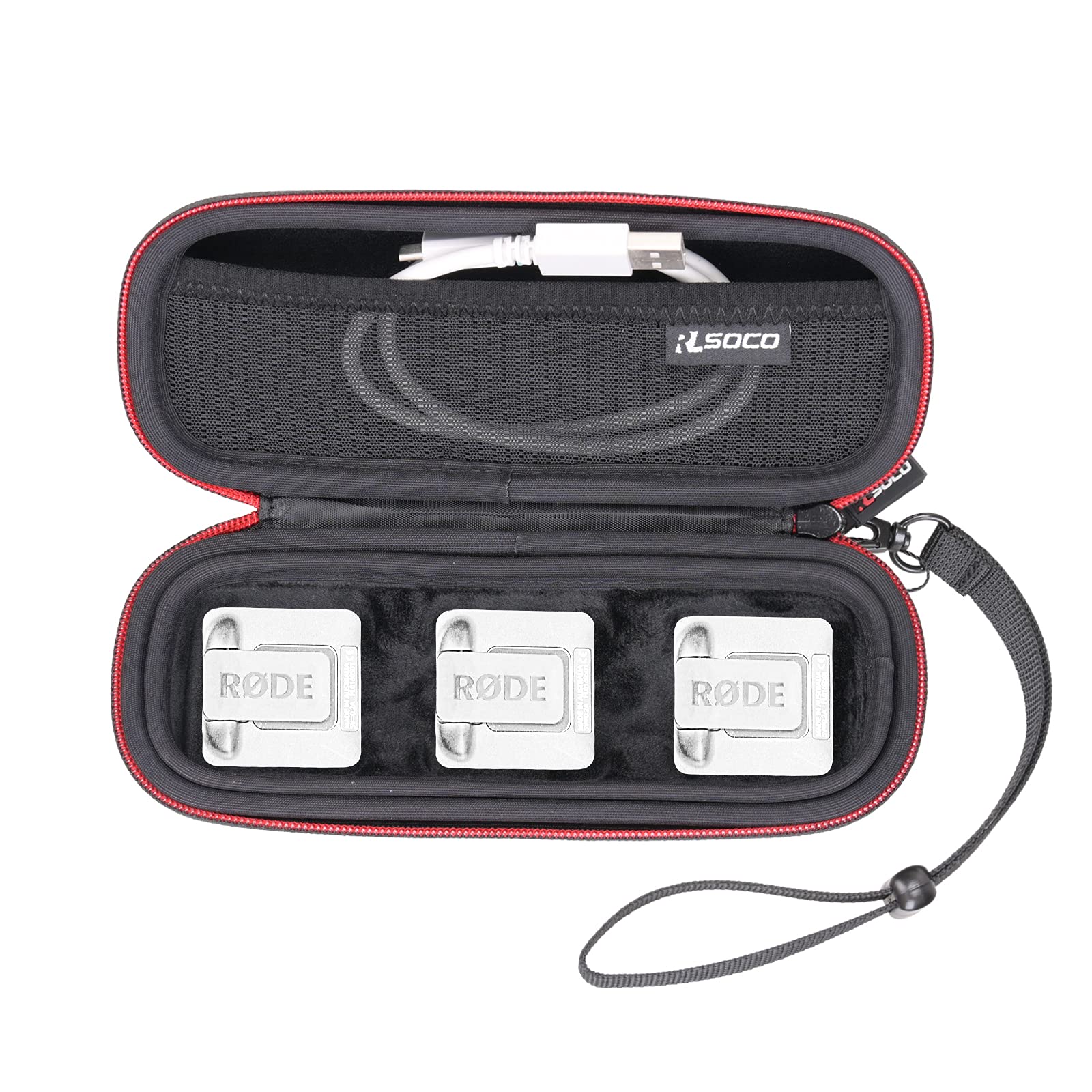 RLSOCO Protective Case for RODE Wireless Go II & RODE Wireless GO Microphone System - Durable Storage for Travel, Vlogging & Podcasting