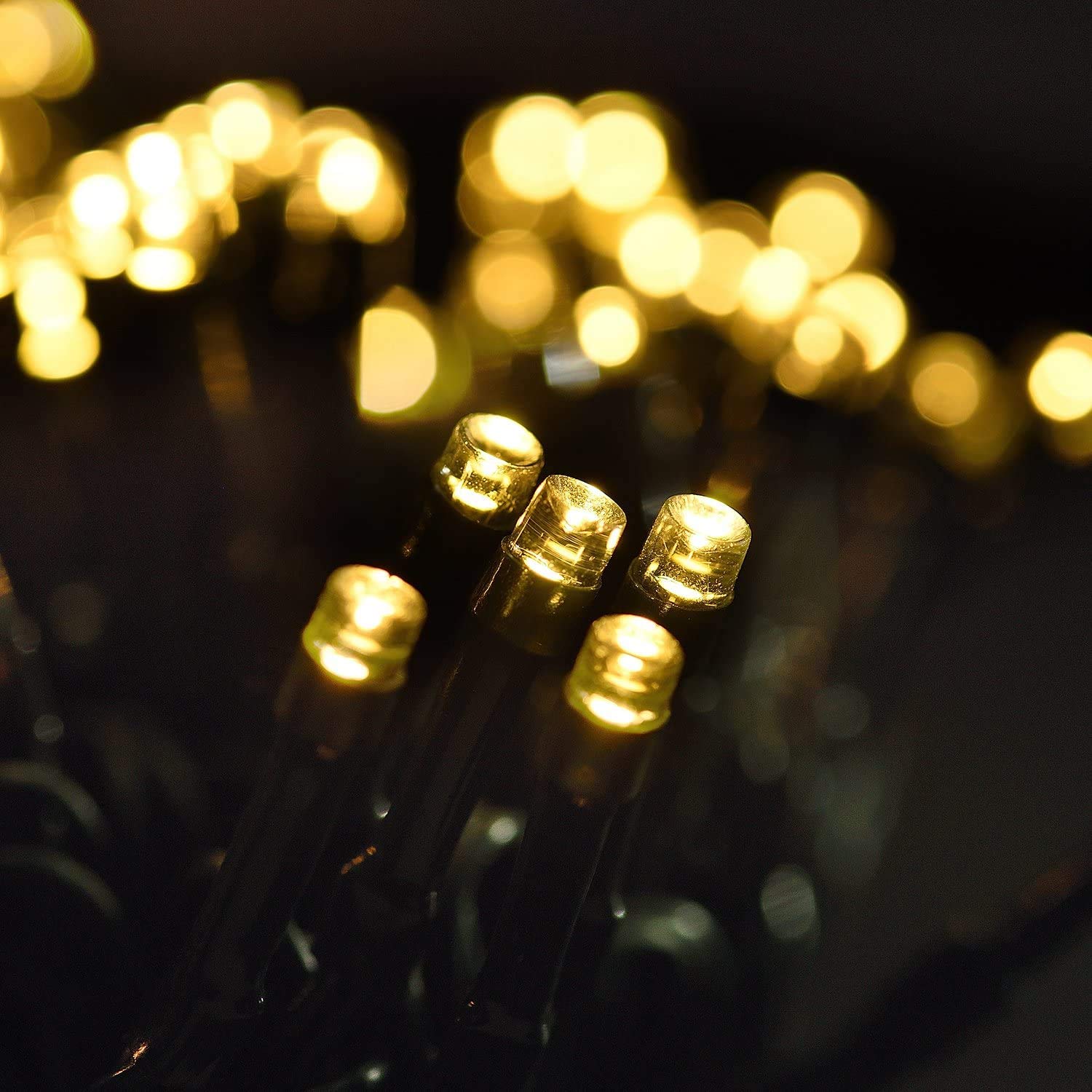 65ft 200 LED Solar String Lights Outdoor Waterproof - 8 Modes Solar Powered Fairy Lights for Garden, Patio, Yard, Tree Decor - Warm White | Perfect for Outdoor Parties, Weddings & Holiday Decorations