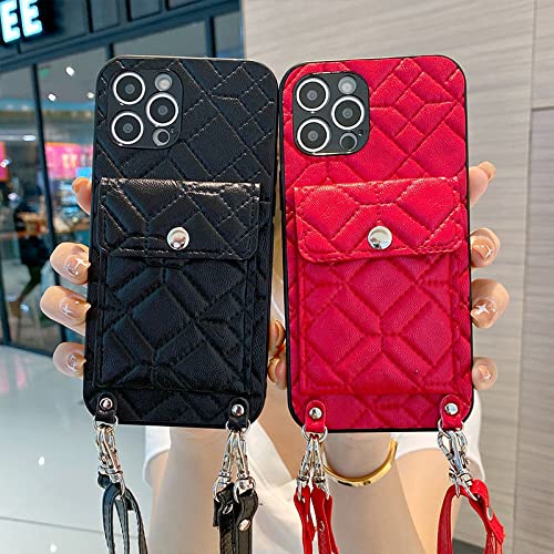 Samsung Galaxy A52 5G Wallet Case for Women - Leather Crossbody Phone Purse with Card Slots, Wrist Strap & Shoulder Strap | Shockproof Protective Phone Handbag | Perfect for Shopping, Travel & Daily Use (Red)