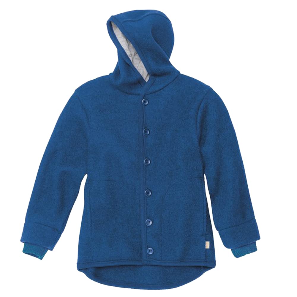 Kids' Organic Boiled Merino Wool Jacket with Hood - Warm Winter Coat for Boys & Girls | Perfect for Outdoor Play, School & Cold Weather Adventures