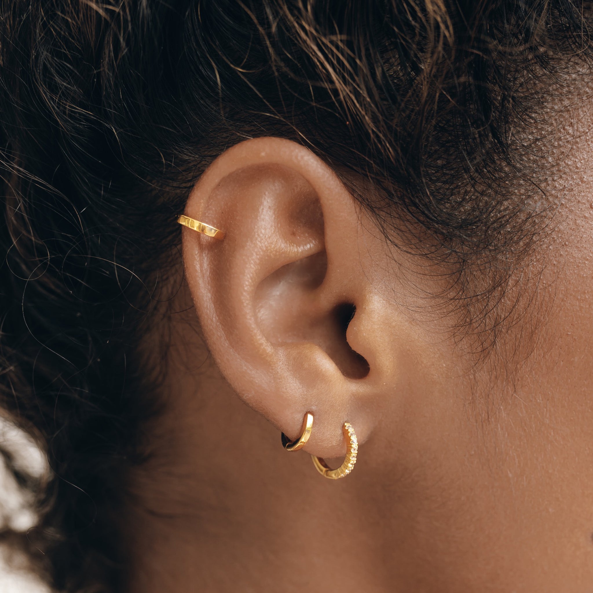 14K Gold Mini Hoop Earrings - Dainty Gold Hoops for Women - Hypoallergenic Tiny Hoop Earrings for Everyday Wear | Perfect for Work, Date Night & Gifting