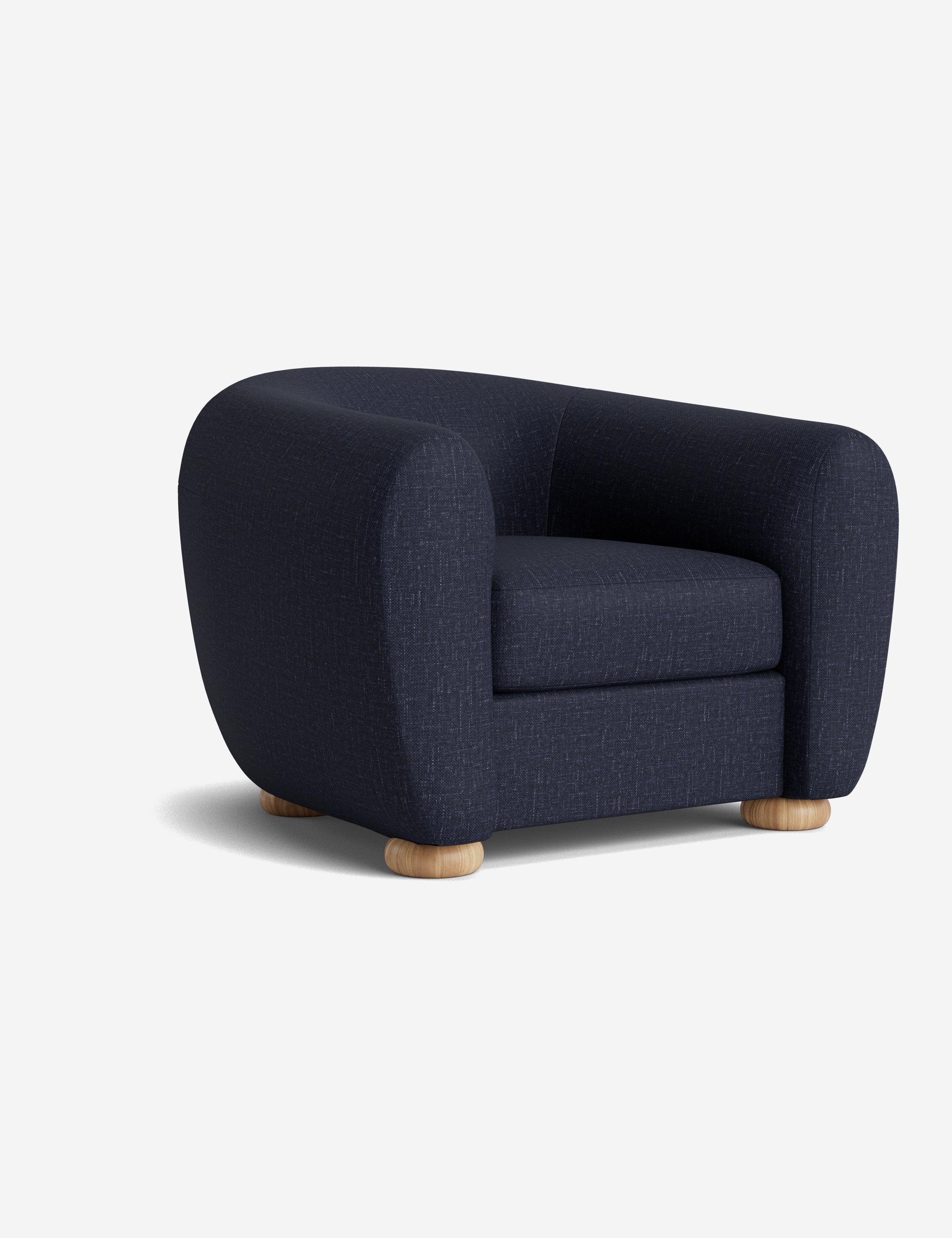 Amaroso Modern Accent Chair - Stylish Mid-Century Design for Living Room, Bedroom & Office - Comfortable Upholstered Armchair with Wooden Legs - Perfect for Reading, Relaxing & Home Decor