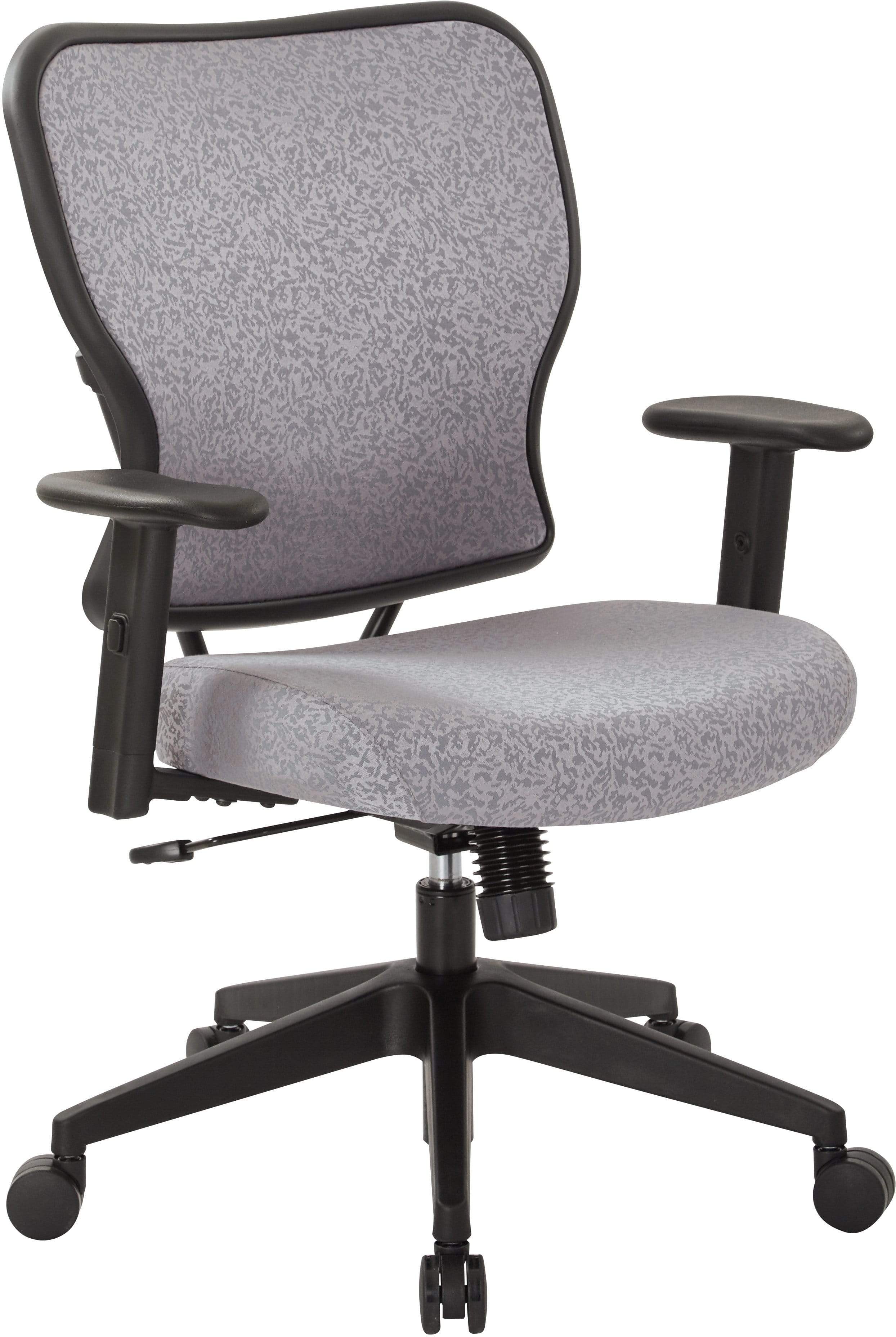 Premium Latte Fabric 2-in-1 Height Adjustable Office Chair with Lumbar Support - Ergonomic Desk Chair for Home & Office Workspace, Gaming, and Study