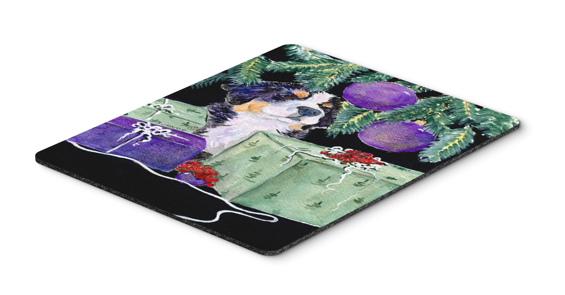 Bernese Mountain Dog Mouse Pad & Trivet - Large Washable Non-Slip Desk Mat for Home Office, Gaming, Computer & Laptop Use - Perfect Gift for Dog Lovers