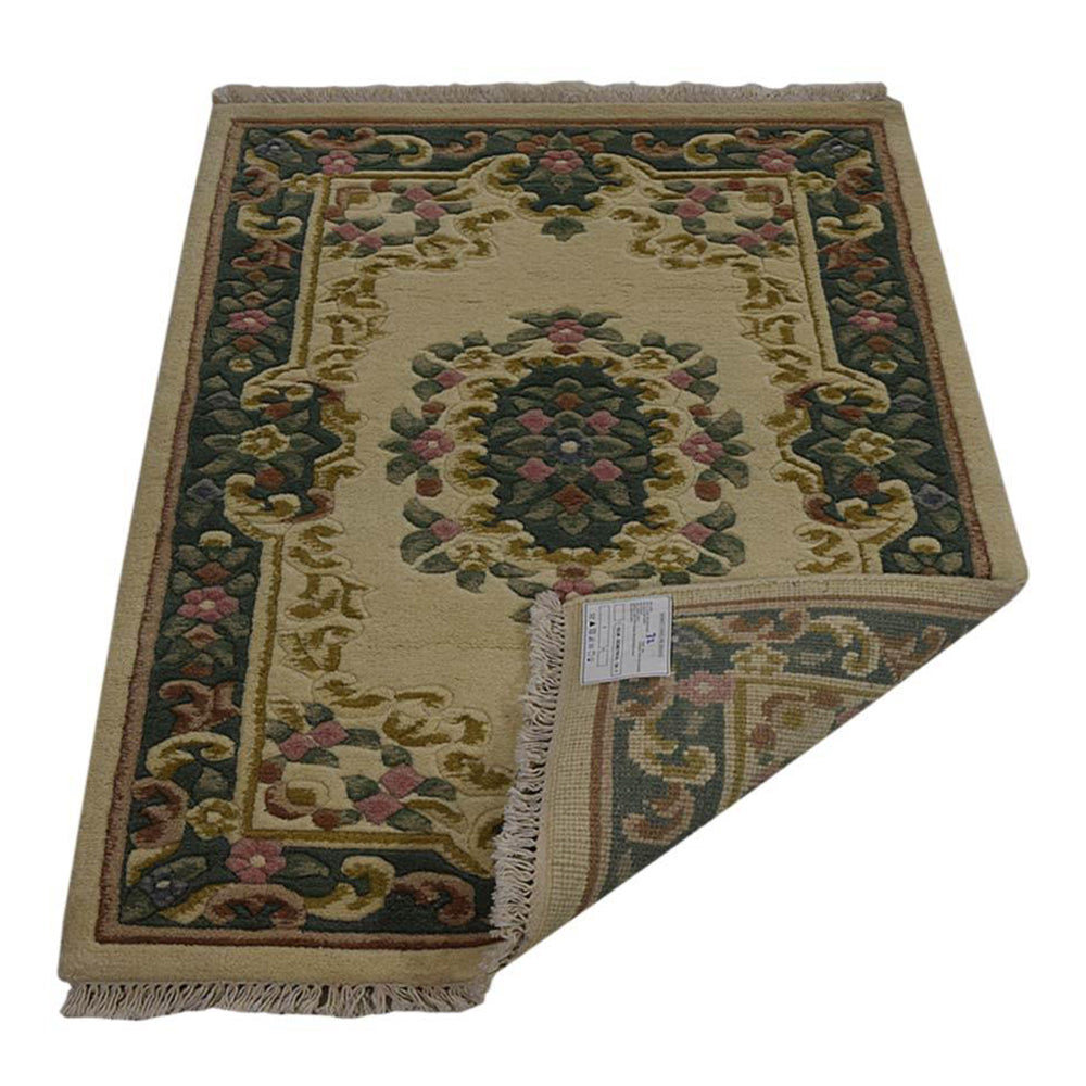 Handmade Sultan Aras Hand-Knotted Wool Rug - Traditional Persian Design for Living Room, Bedroom & Home Decor