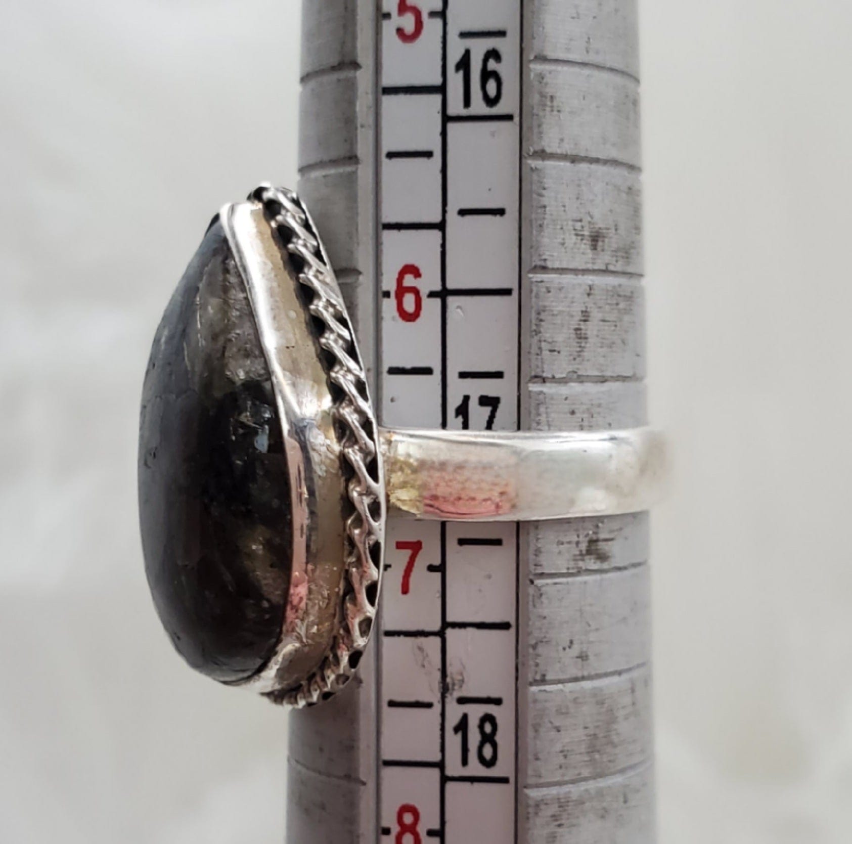 Stunning Canadian Staurolite & Garnet Ring in .925 Sterling Silver - Perfect for Weddings, Anniversaries & Unique Jewelry Gifts