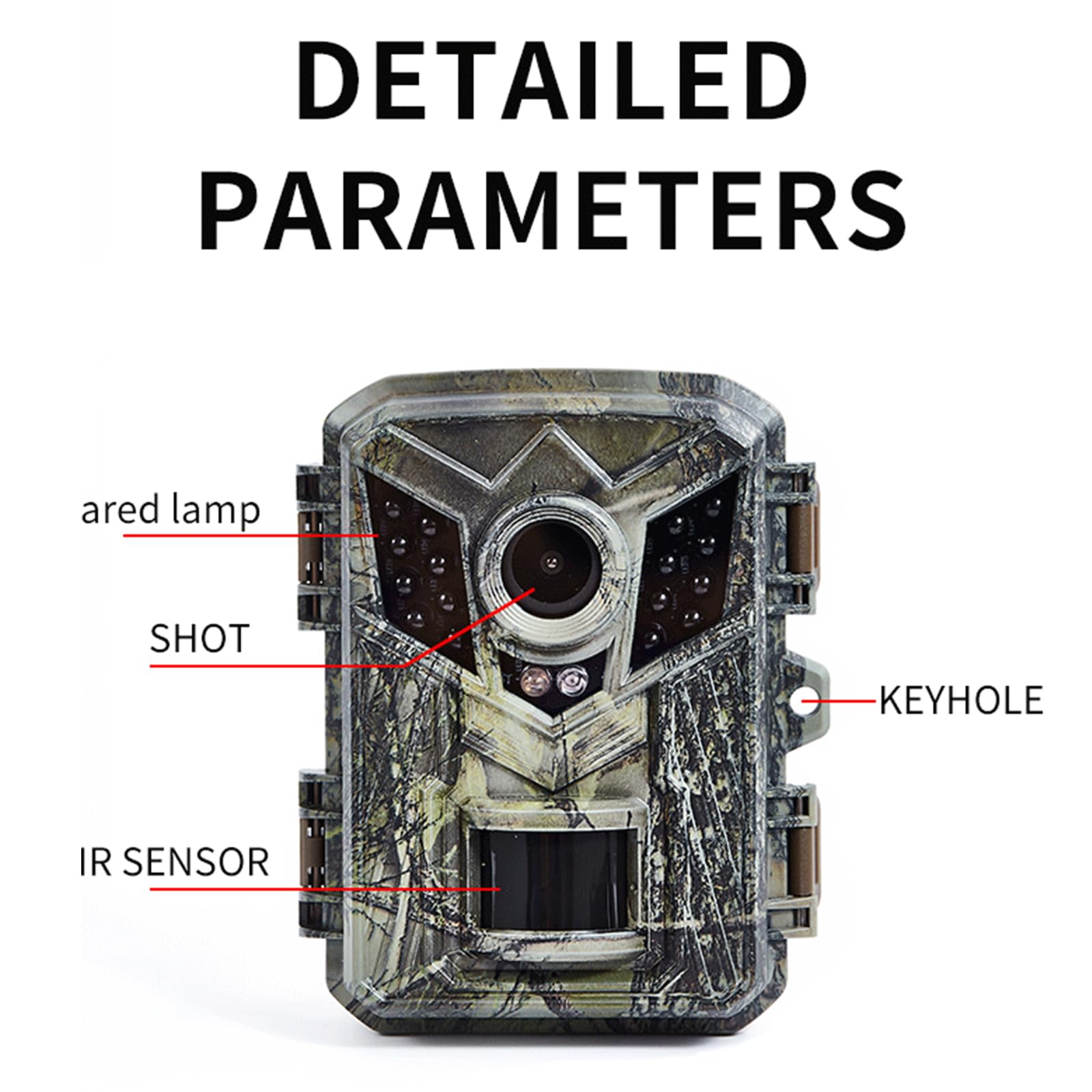 DL006 Infrared Hunting Camera - High Resolution Night Vision for Wildlife Tracking & Hunting | Perfect for Night Hunting, Wildlife Observation & Security Surveillance