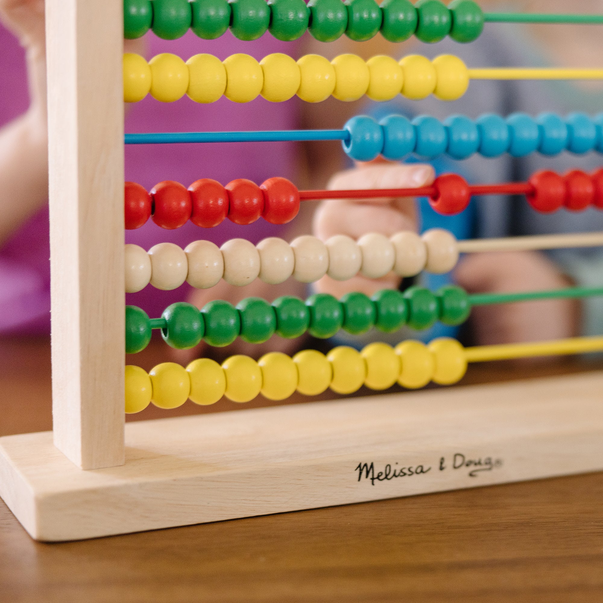 Classic Wooden Abacus Toy for Kids - Math Learning & Counting Educational Tool - Perfect for Home & Classroom Use