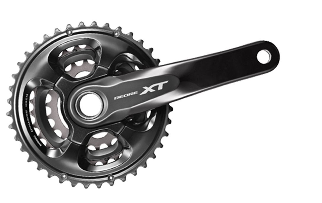 Shimano Deore XT FC-M8000-3 3x11-Speed Mountain Bike Crankset - 40/30/22T Black (2020 Model) - Perfect for Trail Riding, Cross-Country & MTB Adventures