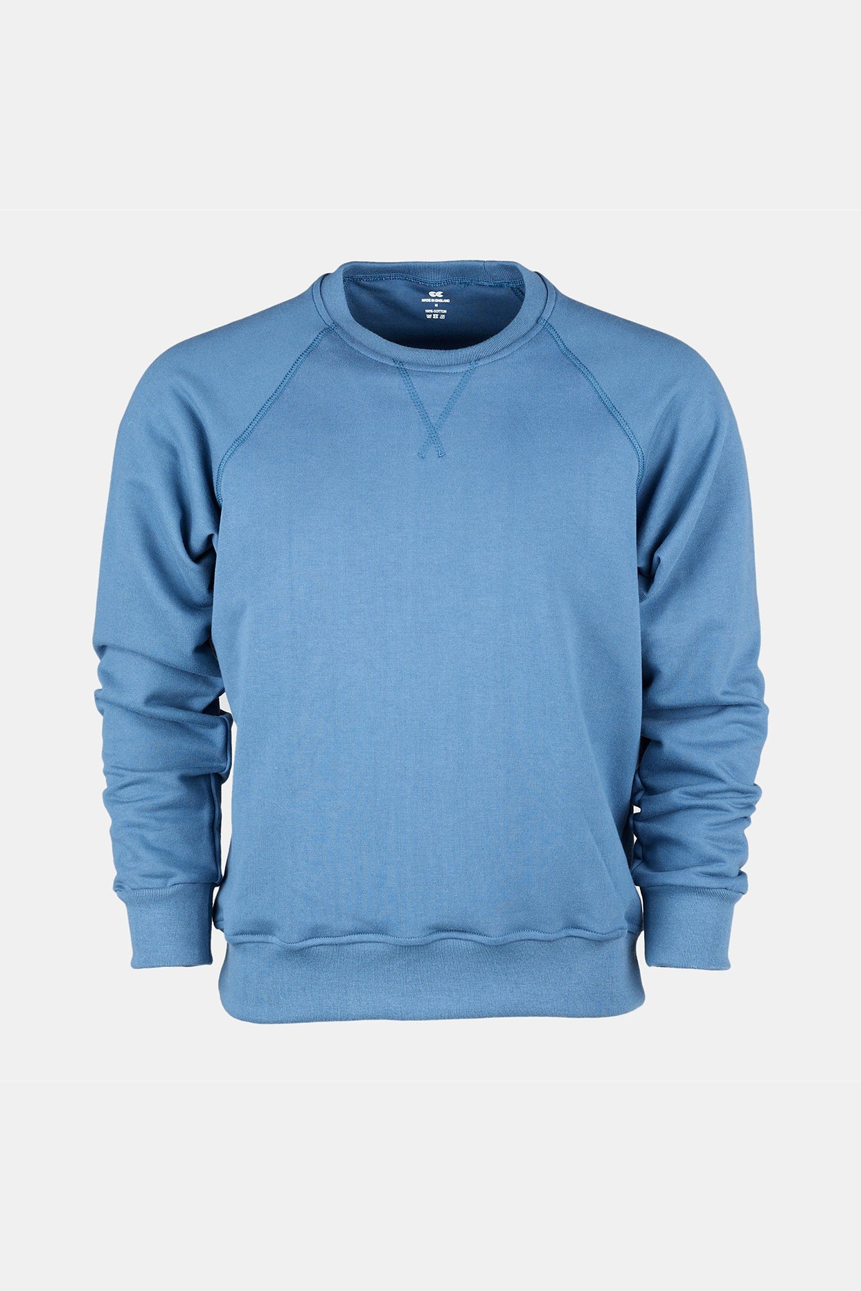 Men's Comfortable RAF Blue Raglan Sweatshirt - Soft Cotton Blend Pullover for Casual Wear, Gym & Outdoor Activities