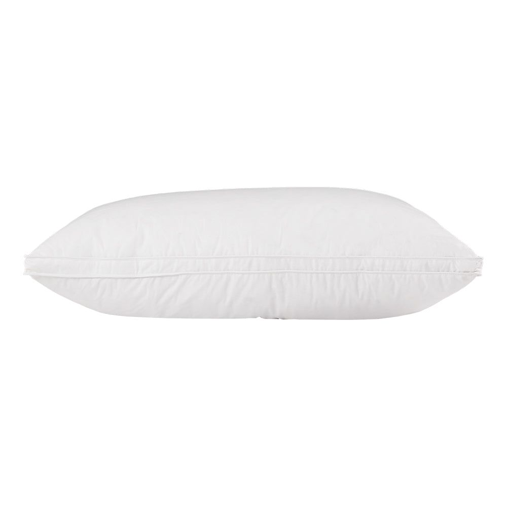 Premium Goose Feather Down Pillows Twin Pack - Hypoallergenic & Ultra Soft for Side, Back & Stomach Sleepers - Luxury Bedding for Hotels & Home Use