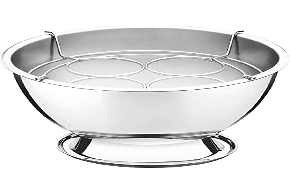 Tramontina 14.2 Inch Stainless Steel Champagne Wine Cooler - Holds 4 Bottles with Secure Cradle - Lightweight & Durable - Perfect for Parties, Weddings & Home Entertaining - Made in Brazil