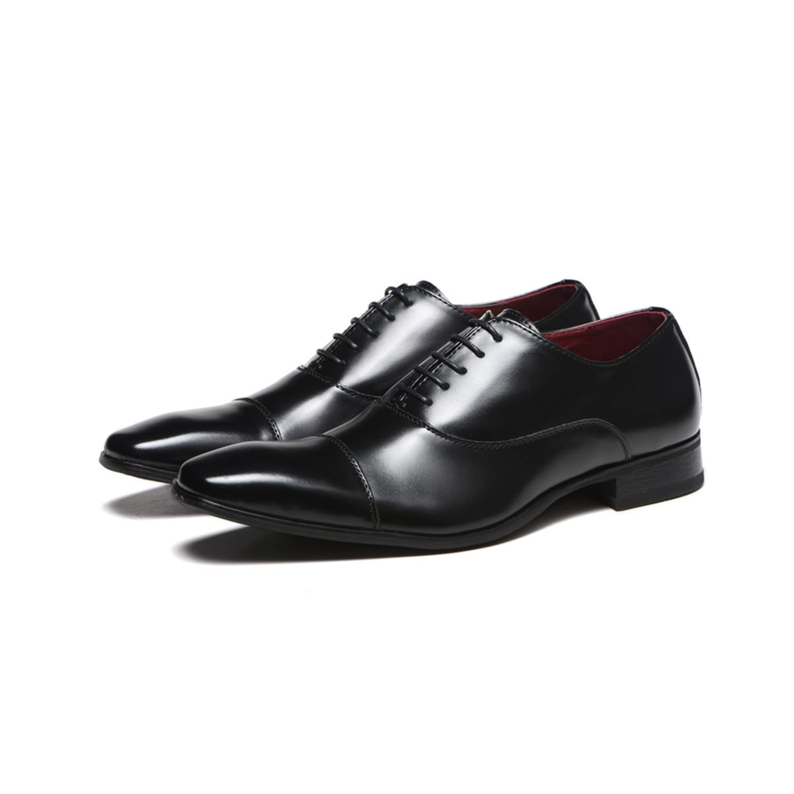 **Men's Retro Square Toe Oxford Dress Shoes – Comfortable Height Increasing Formal Business Shoes for Wedding, Tuxedo & Office Wear**    *(Perfect for Weddings, Prom, Business Meetings & Special Occasions)*