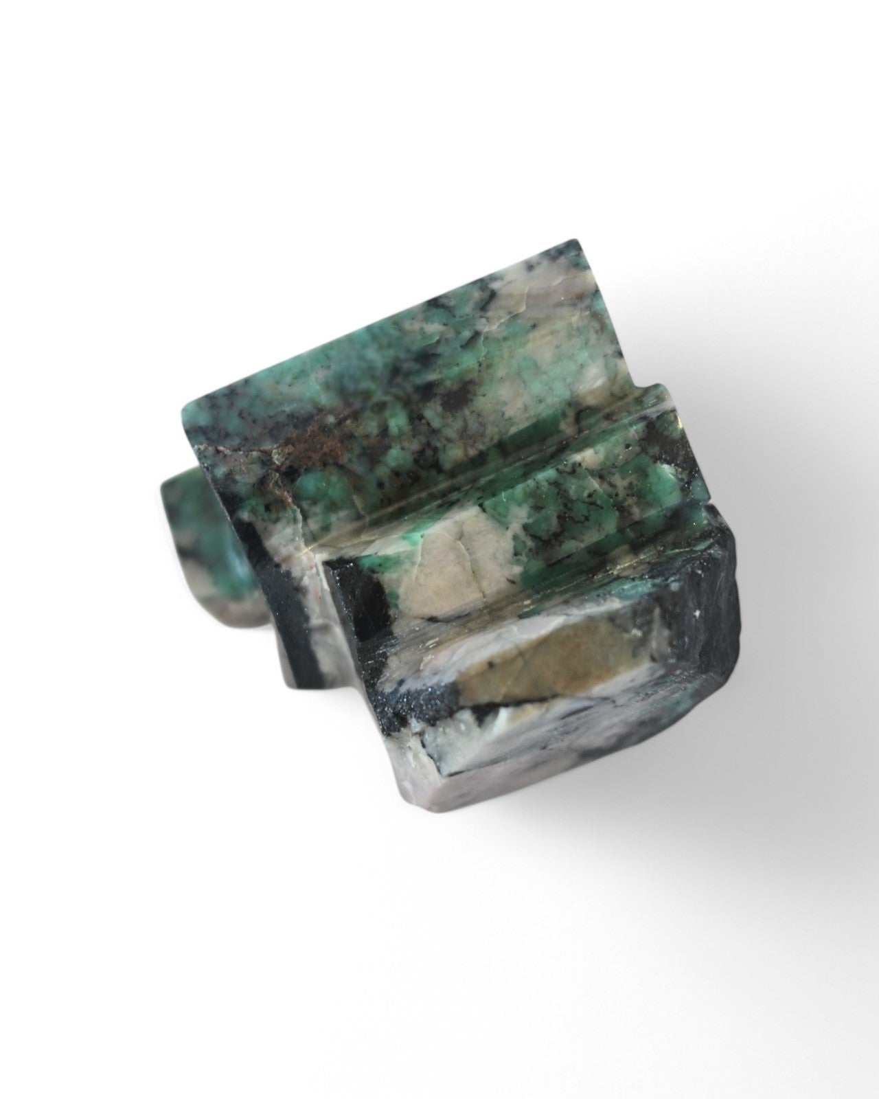 Natural Brazilian Emerald on Matrix - Rare Green Gemstone Specimen for Collectors & Jewelry Making | Perfect for Display, Gifts & Mineral Collections