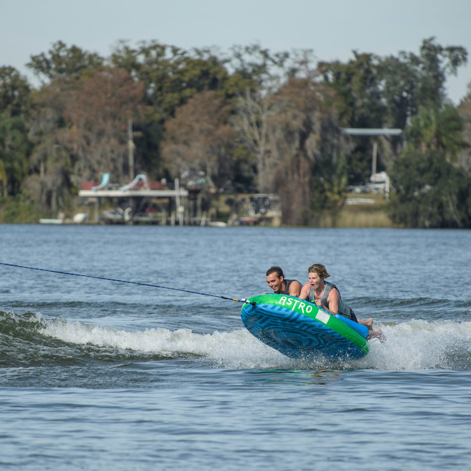 Radar Astro Marshmallow 2 Rider Towable Tube for Water Sports - Perfect for Lakes, Rivers & Beach Fun