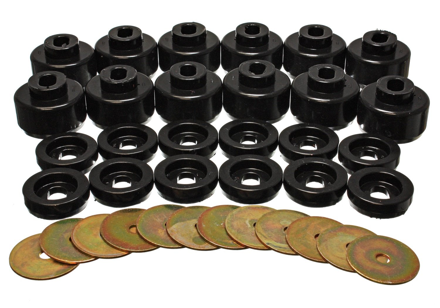 Energy Suspension 3.4156G Body Mount Set - Premium Polyurethane Bushings for Smooth Ride & Vibration Reduction - Perfect for Off-Roading, Truck & SUV Suspension Upgrades