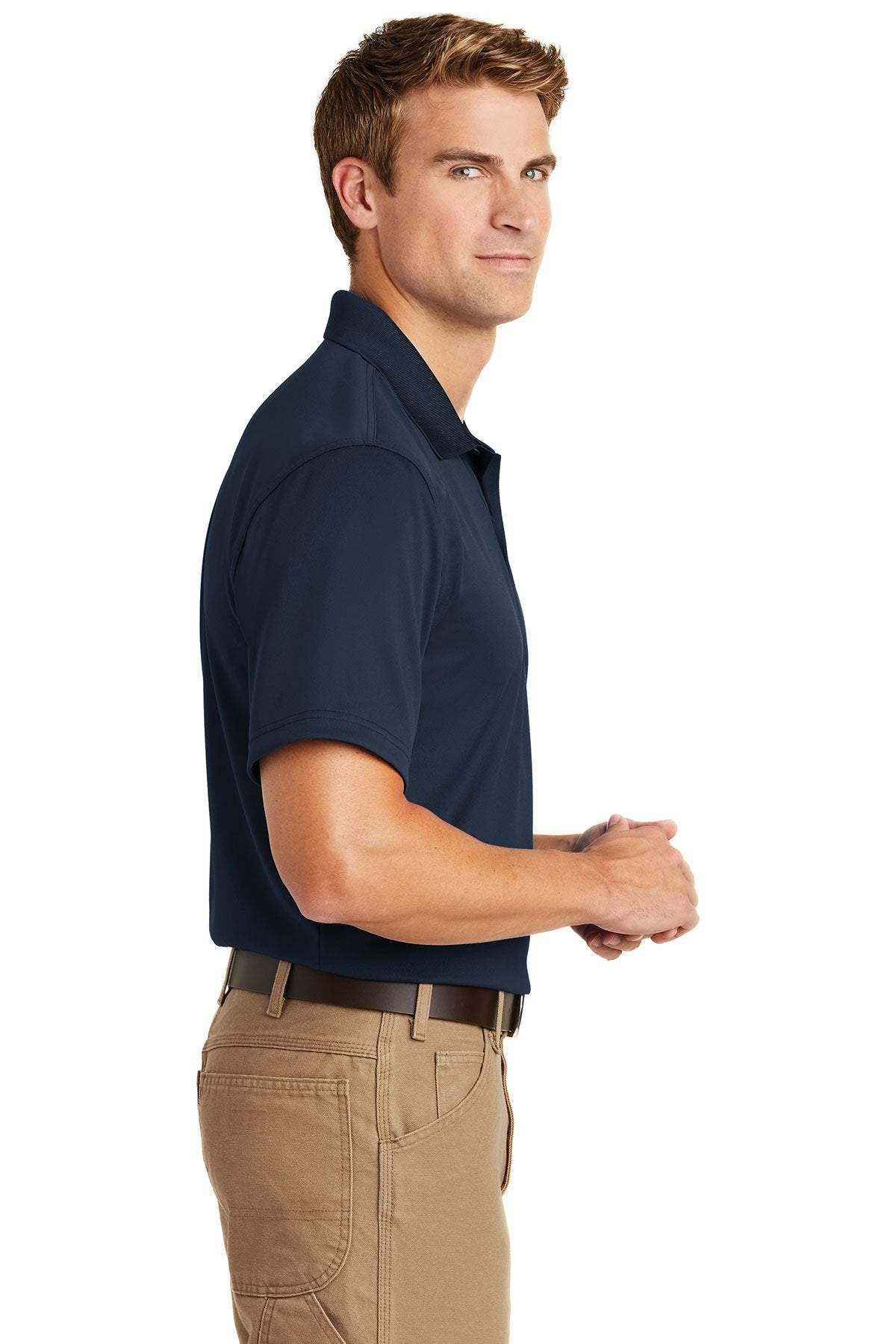 CornerStone Men's Tall Select Snag Proof Polo Shirt - Dark Navy - Comfortable & Durable for Golf, Work & Casual Wear