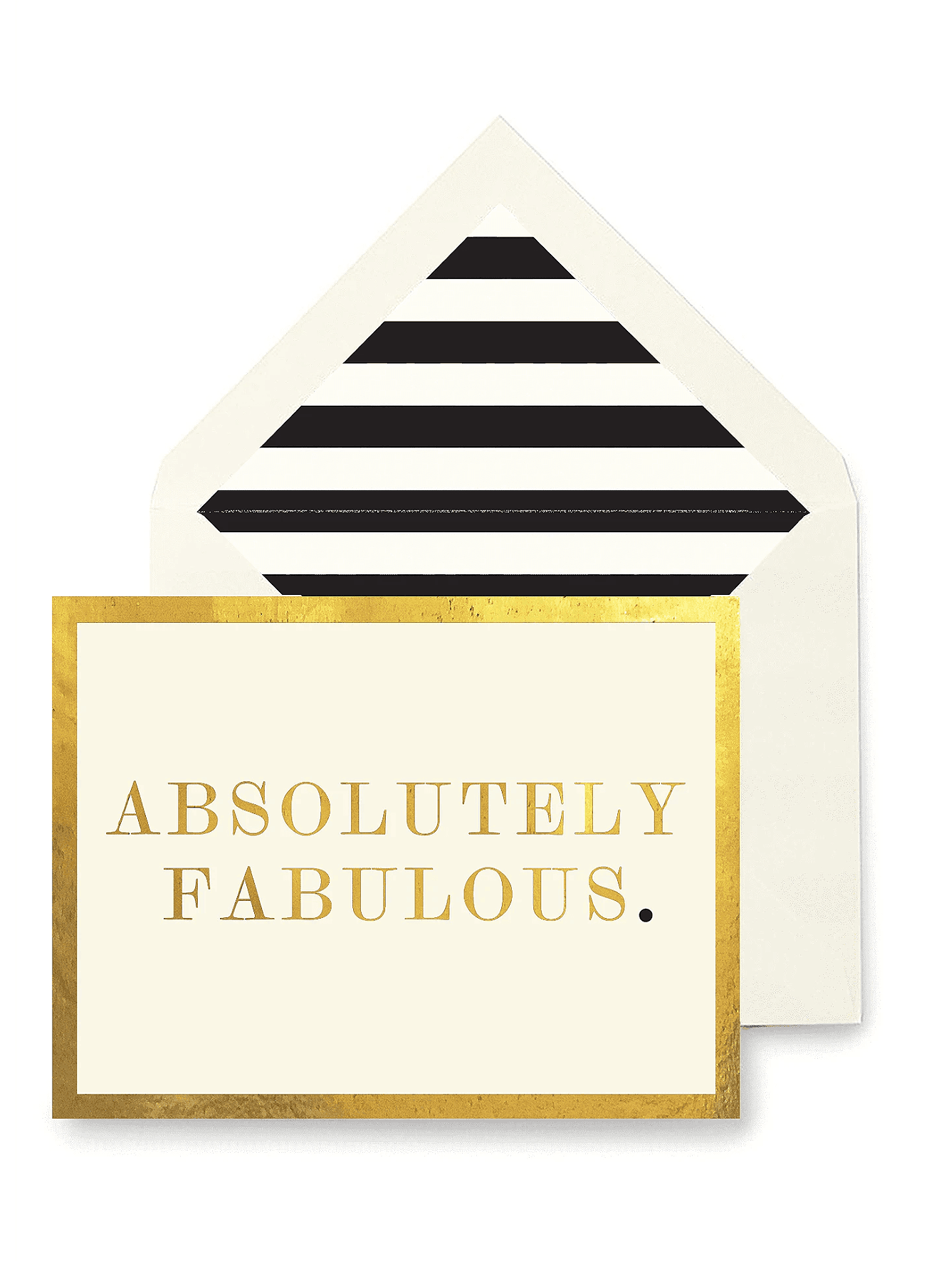 Absolutely Fabulous Greeting Card - Elegant Single Folded Signature Card for Birthdays, Weddings & Special Occasions - Perfect for Handwritten Notes & Heartfelt Messages