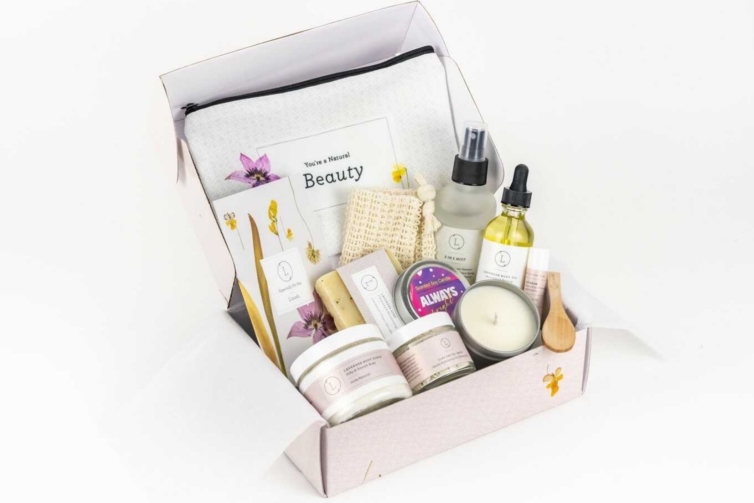 Luxury Spa Gift Box Set - Natural Lavender Bath & Body Relaxation Kit for Women, Friends & Her | Perfect for Birthday, Anniversary, Mother's Day & Self-Care Moments