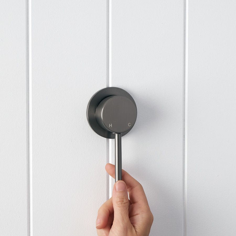 Sydney Wall Mixer Faucet in Gunmetal Finish - Perfect for Modern Kitchen and Bathroom Sinks