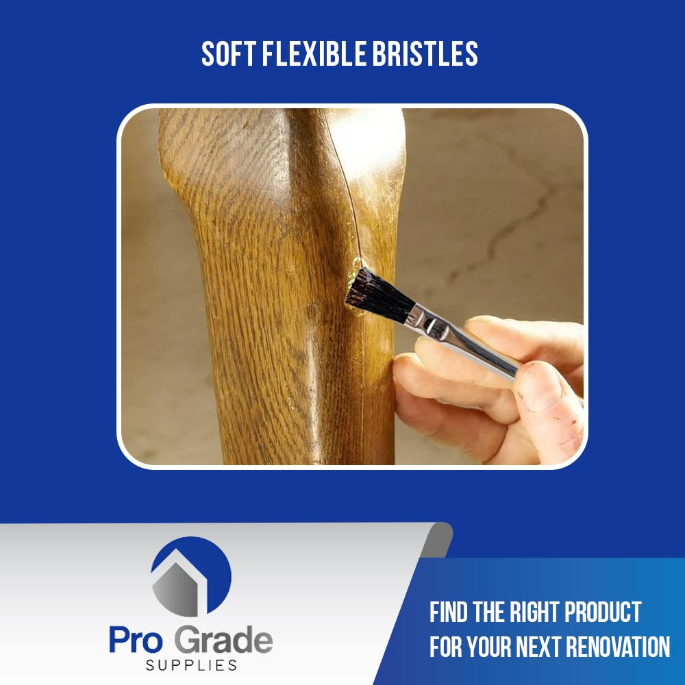 Pro Grade Acid Brushes - 36 Pack 1/2 Inch Natural Boar Hair Flux Brushes for Welding, Soldering & Electronics Repair | Durable & Precise Application Tools