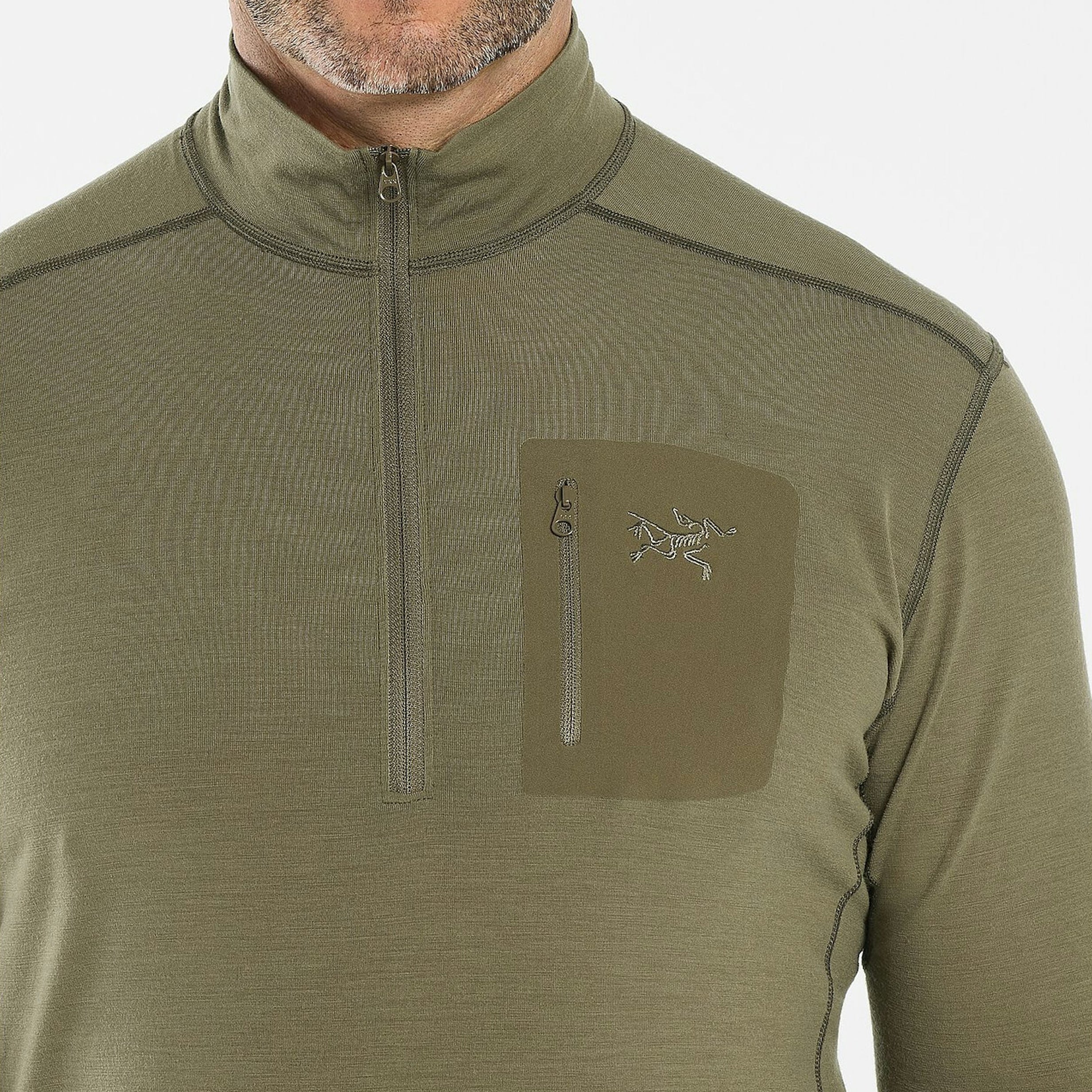 Arc'teryx LEAF Cold WX Zip Neck AR Wool Men's Base Layer - Thermal Underwear for Extreme Cold Weather - Perfect for Hiking, Skiing & Outdoor Adventures (Like New Condition)