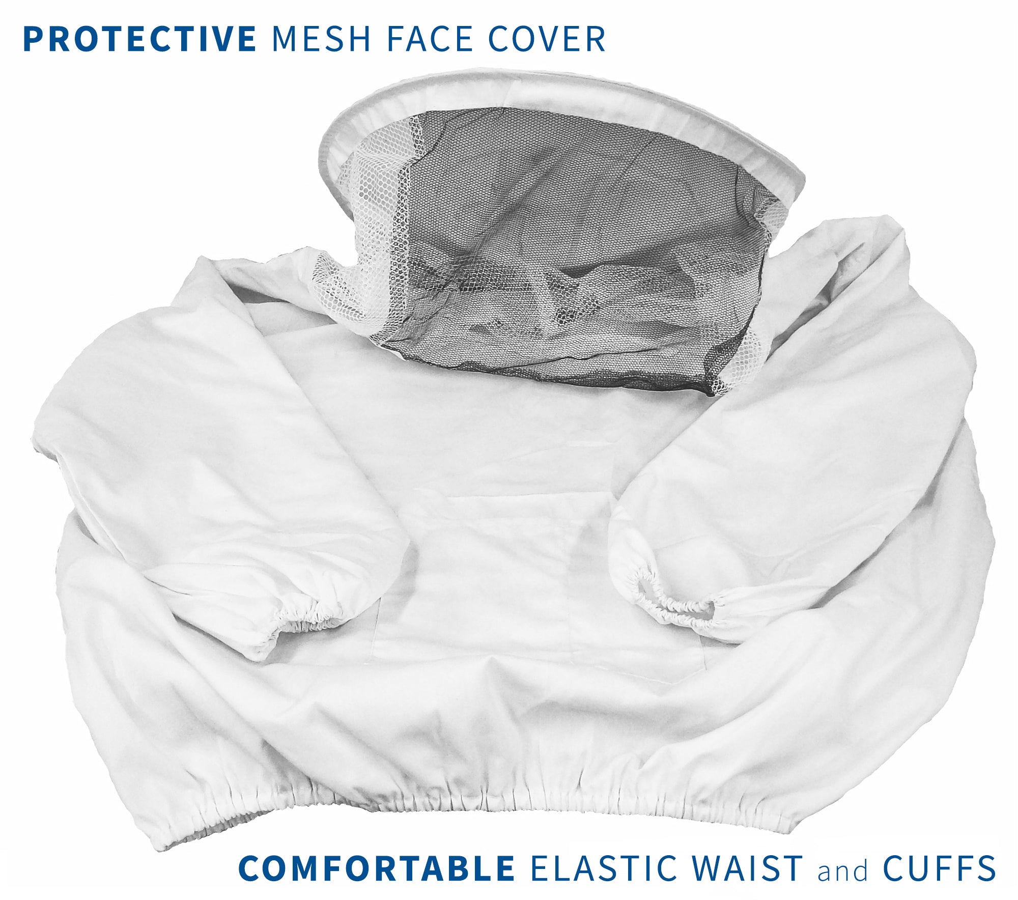 Professional Beekeeping Jacket with Veil - Full Body Protection for Beekeepers - Durable & Breathable Beekeeping Suit for Honey Harvesting & Hive Maintenance