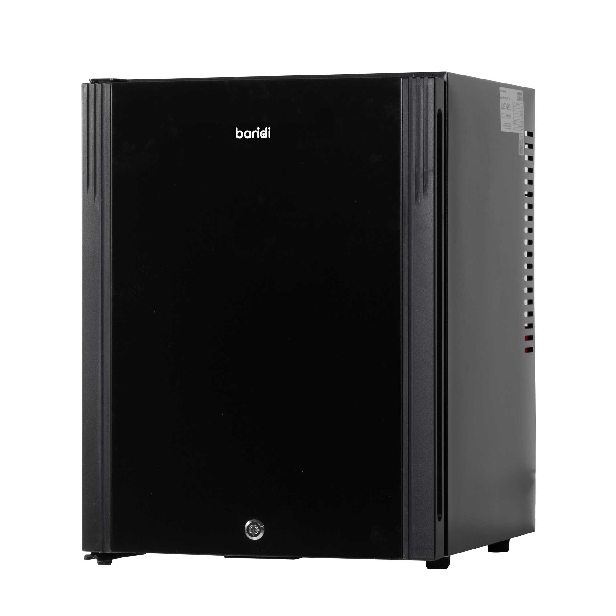 Baridi 35L Ultra Quiet Mini Fridge for Drinks & Wine with LED Light - Compact Beverage Cooler for Home, Office, Dorm - Energy Efficient Black Refrigerator (Model DH58) - Perfect for Parties, Bedrooms & Small Spaces