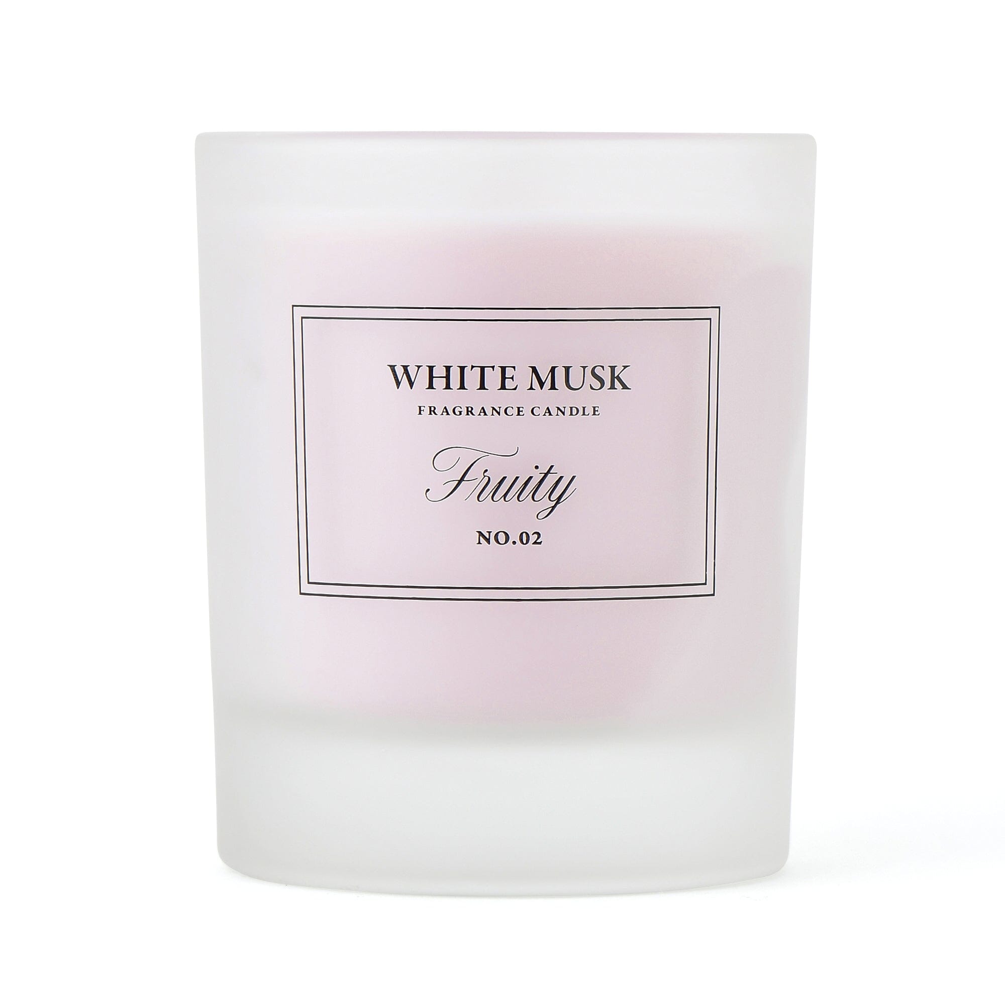Classic White Musk & Fruity Scented Candle with Floral Notes - Perfect for Home Decor, Relaxation & Romantic Ambiance