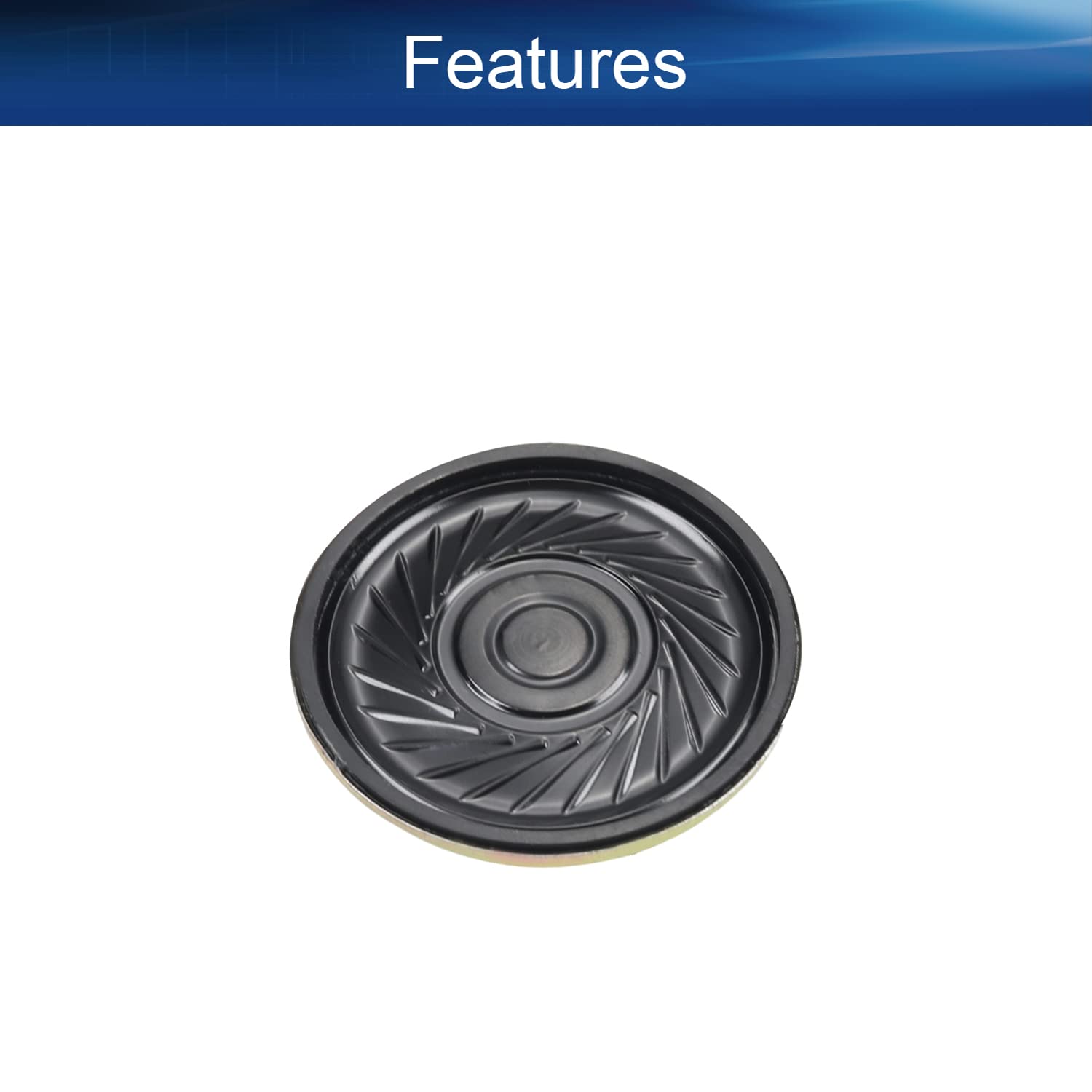 Heyiarbeit 2W 8 Ohm DIY Magnetic Speaker - 36mm Round Replacement Loudspeaker for Audio Projects, Guitar Amps, and Home Theater Systems