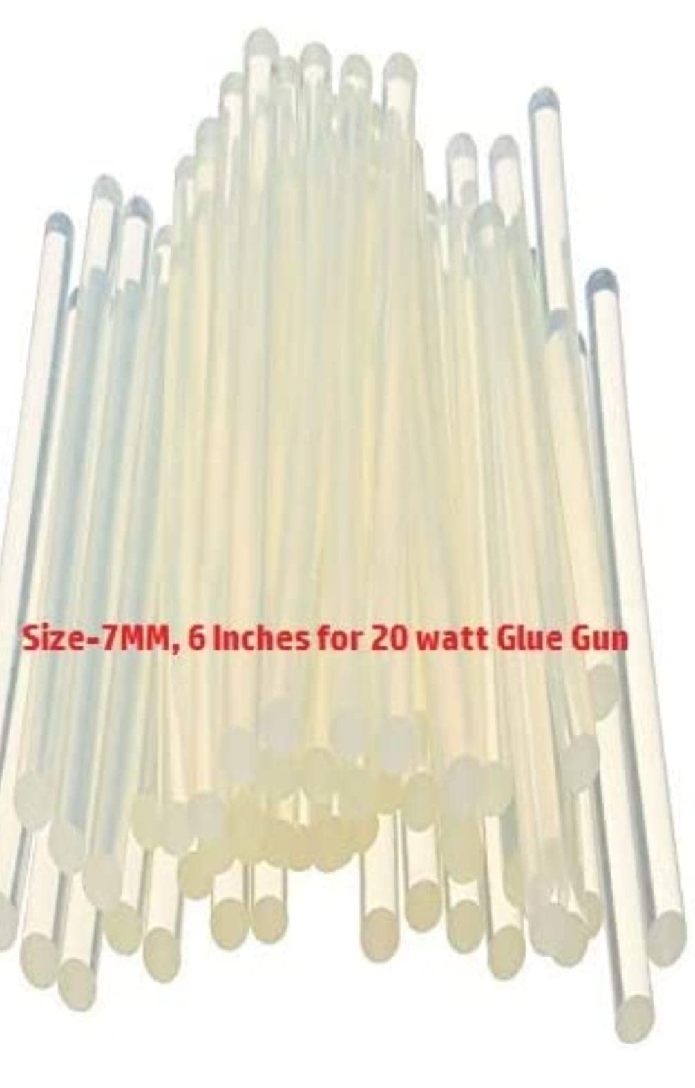 20 Pack 7mm Clear Hot Glue Sticks for 20W Glue Gun - Strong Adhesive for Arts, Crafts, Electronics Repair & DIY Projects - Perfect for Home, Office & School Use [7mm Diameter, 20 Sticks]