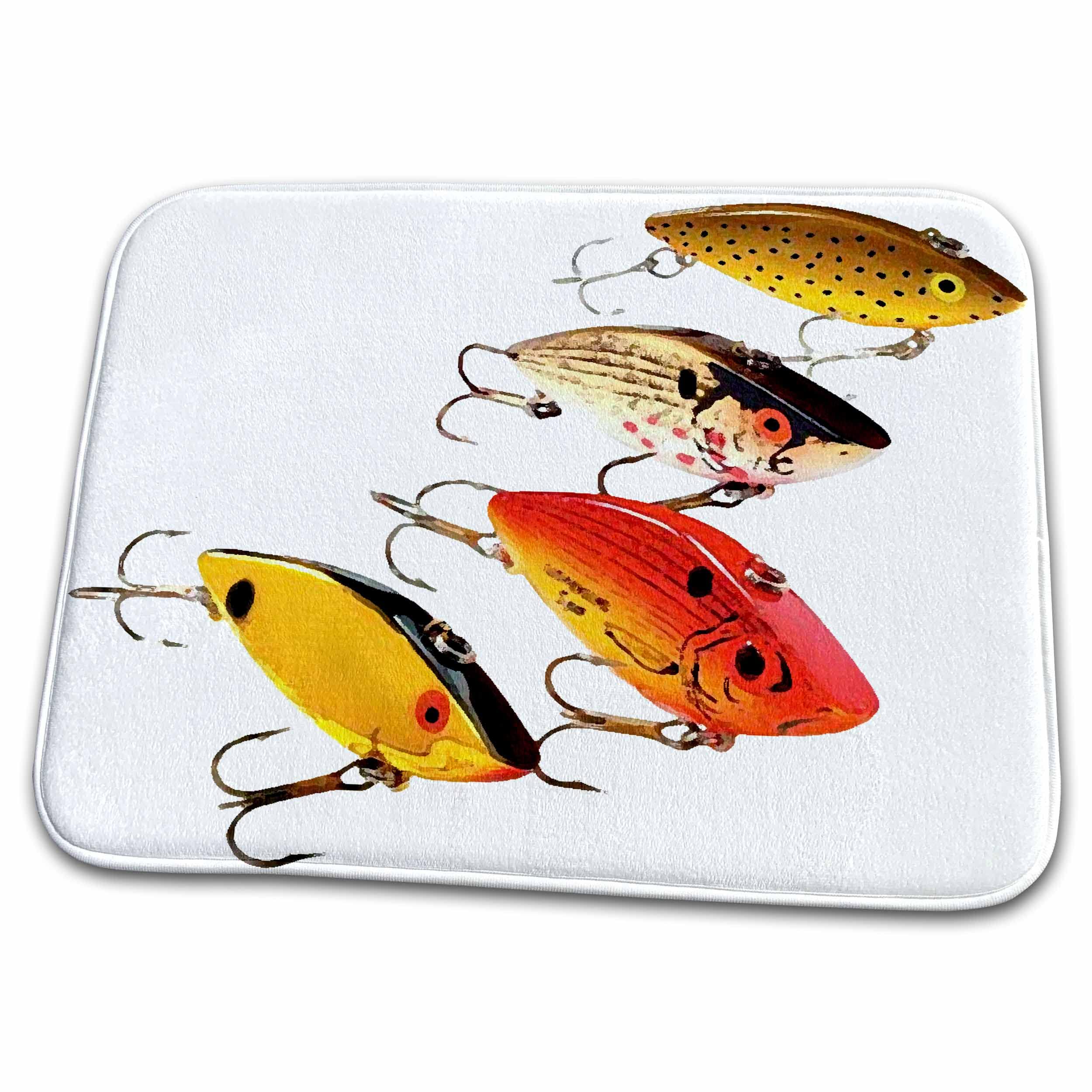 Non-Slip Dish Drying Mat for Kitchen & Camping - Fish Design