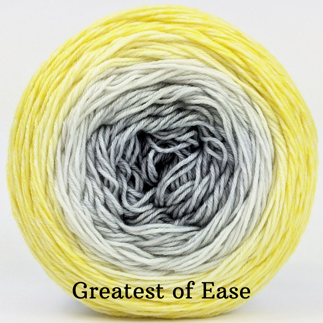 Knitcircus Yarns Mellow Grellow Gradient Yarn - Soft Hand-Dyed Wool for Knitting & Crocheting | Perfect for Scarves, Shawls & Sweaters | Ready to Ship