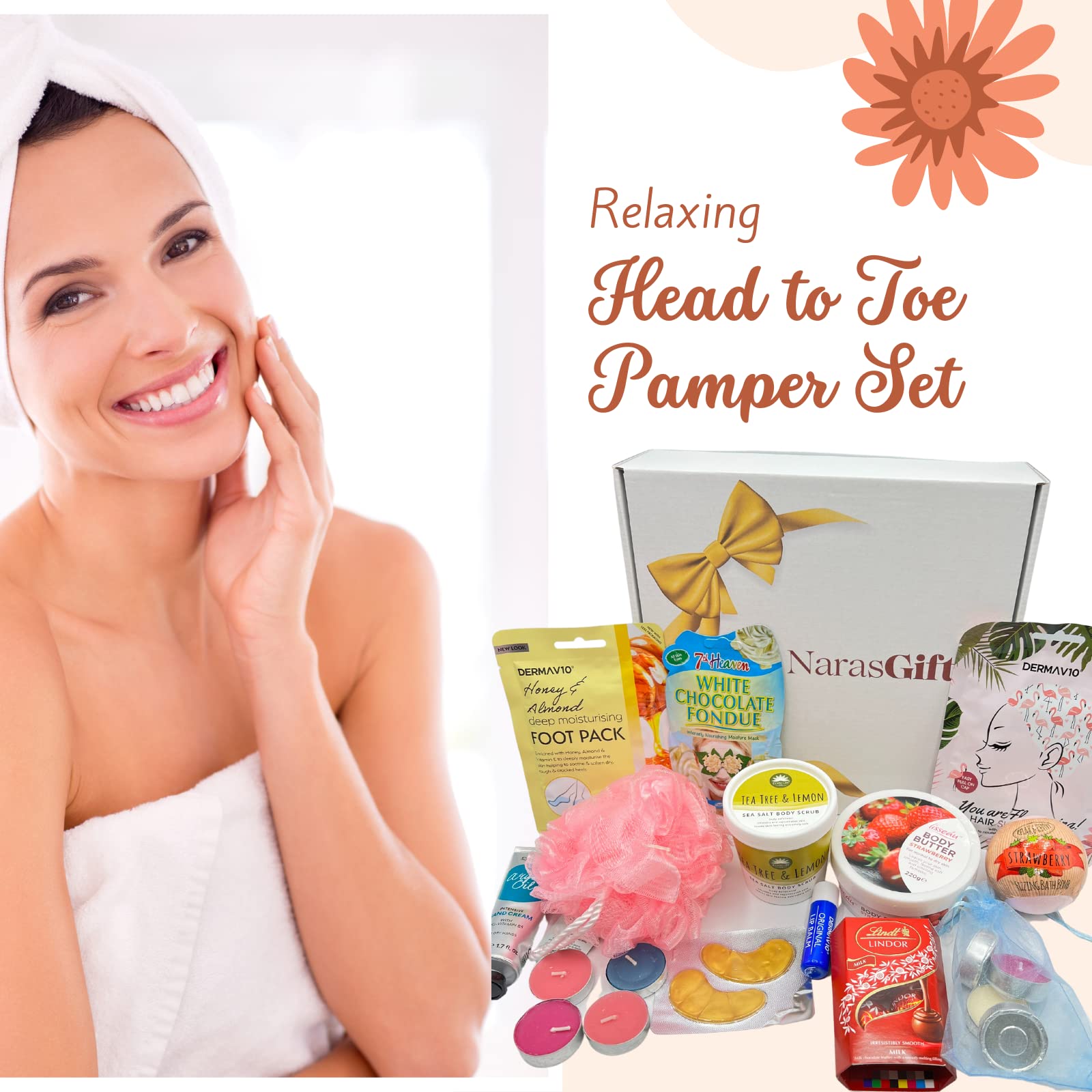 Relaxing Spa Gift Set for Women - Birthday, Thank You & Self Care Gifts - Perfect for Moms & Teachers
