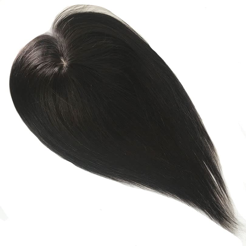 Handmade Silk Base Virgin Human Hair Topper 5