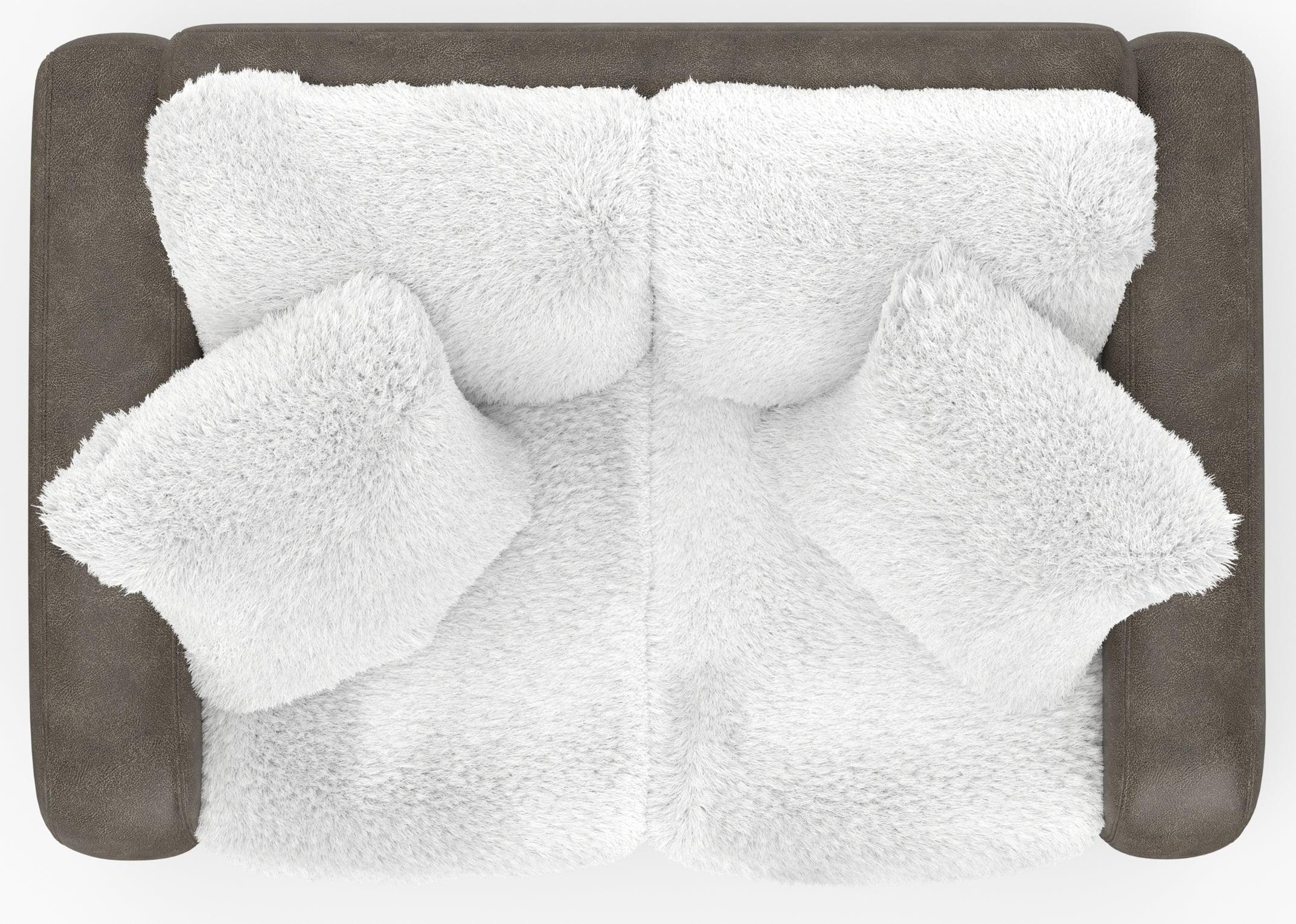 Snowball Taupe Loveseat - Cozy Two-Seater Sofa for Small Spaces | Perfect for Apartments, Living Rooms & Cozy Corners