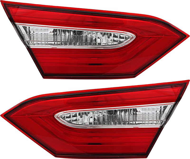 Toyota Camry Inner Tail Lights Lamps Set - Compatible with 2018 2019 2020 Models - Driver & Passenger Side - OEM Replacement Parts - Perfect for Night Driving and Enhanced Safety
