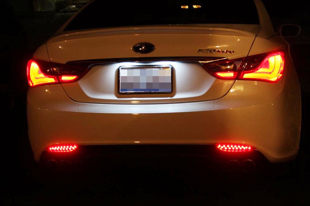 Direct Fit White LED License Plate Lights for 2011-2014 Hyundai Sonata i40 i45 - Bright & Durable Bulbs for Nighttime Visibility & Enhanced Style