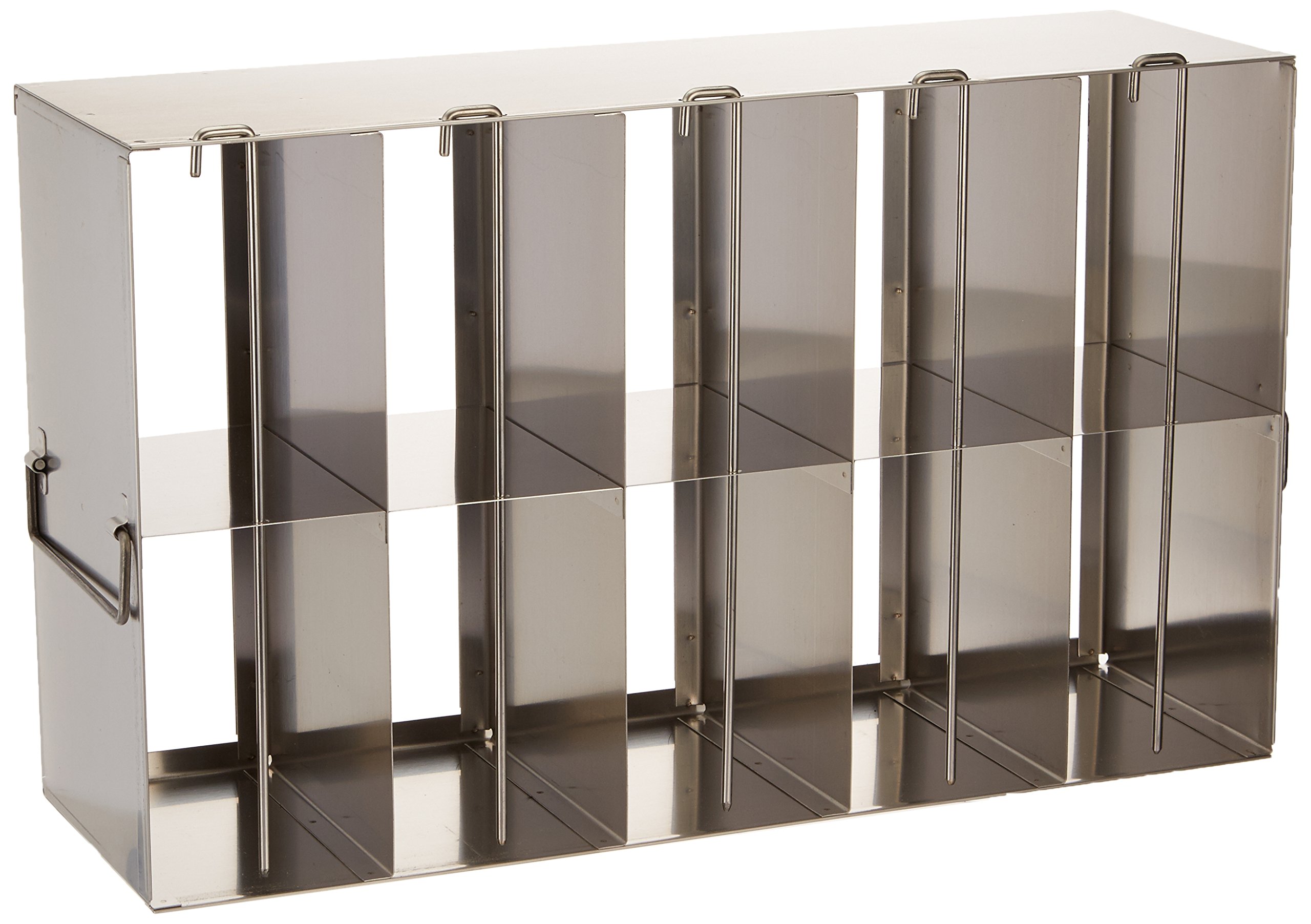 Argos PolarSafe R9680A Upright Freezer Storage Rack - Organizes 80 Microtiter Plates (96/384 Well) with Lids - Lab Freezer Organization for PCR Plates, ELISA Plates & Sample Storage