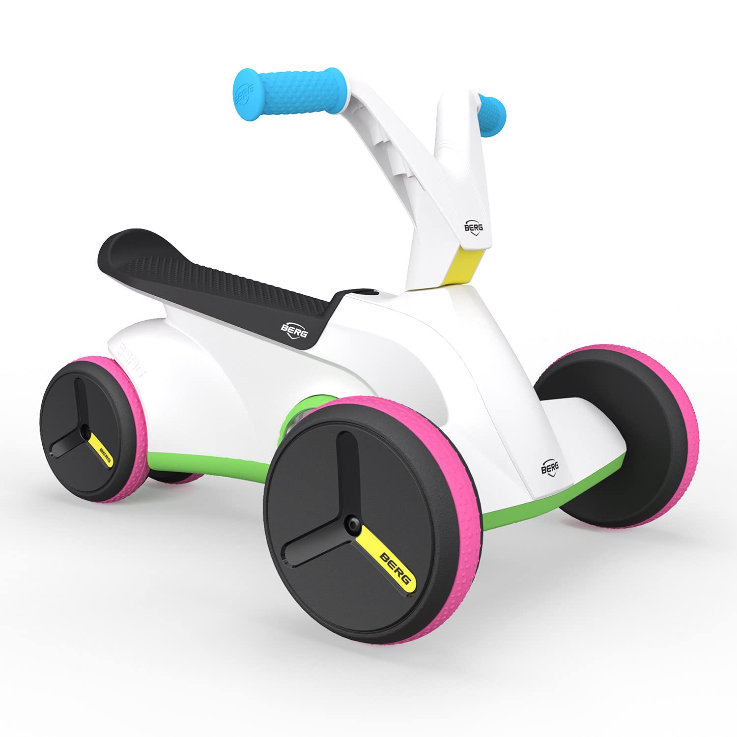 Berg GO Twirl Multicolor Ride-On Toy - Convertible Baby Walker to Toddler Balance Bike & Pedal Go-Kart | First Birthday Gift for Kids 10-30 Months | Indoor & Outdoor Play, Backyard Fun, Developmental Toy